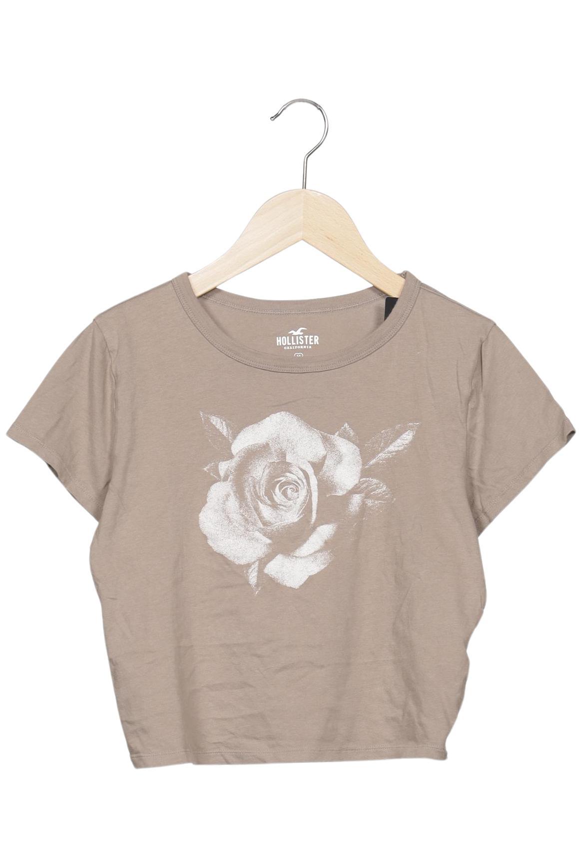 

Hollister Damen T-Shirt, beige, Gr. 38
