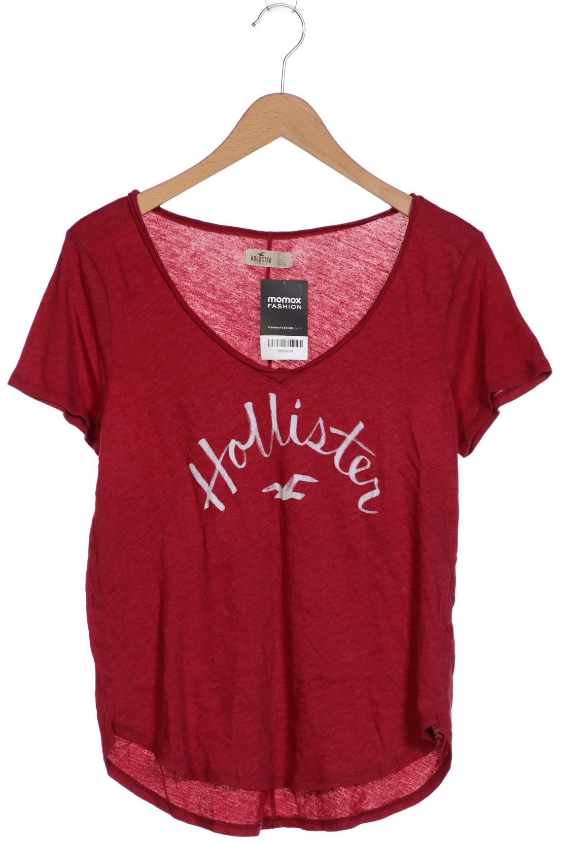 

Hollister Damen T-Shirt, bordeaux, Gr. 42
