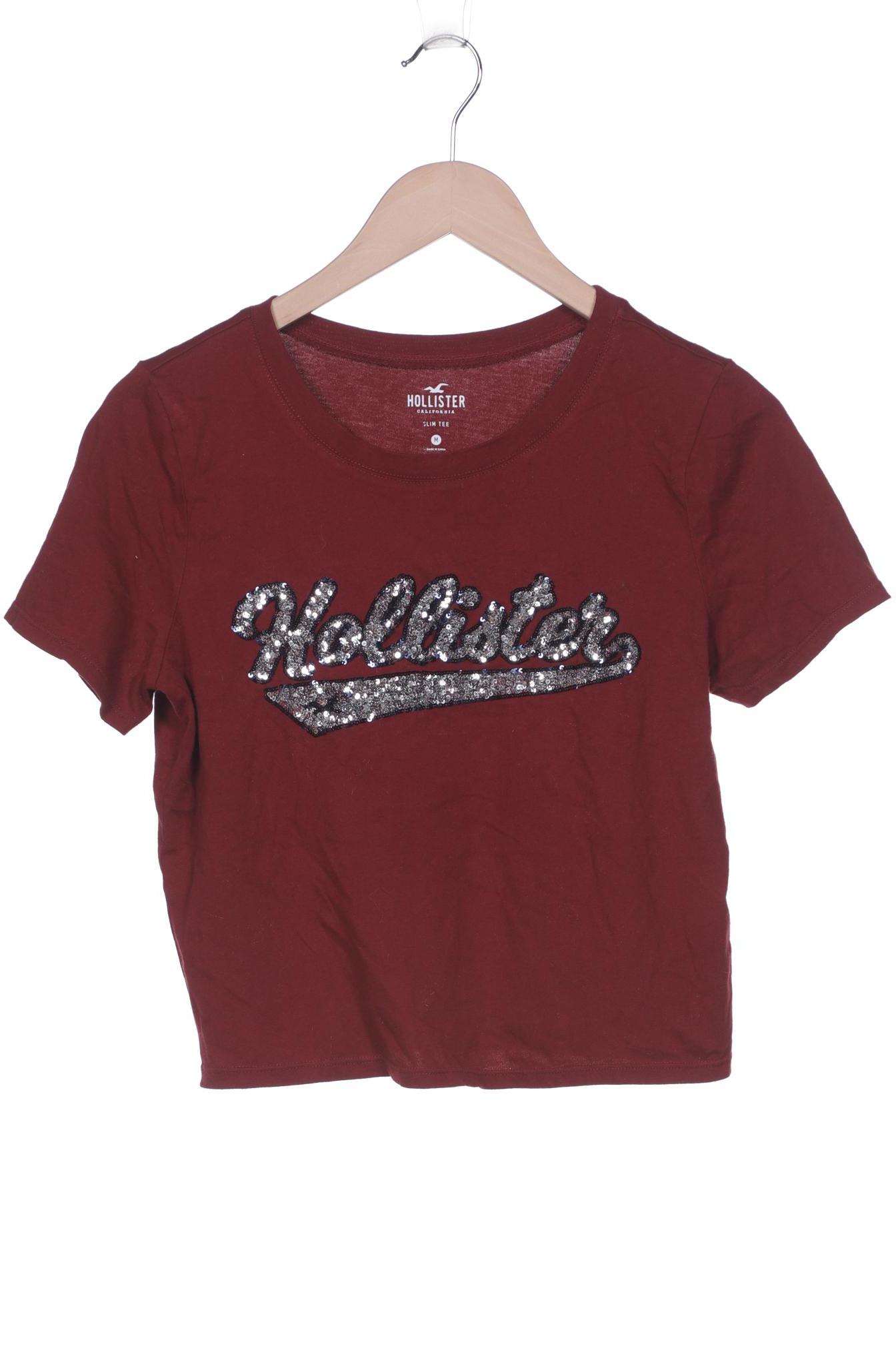 

Hollister Damen T-Shirt, bordeaux, Gr. 38