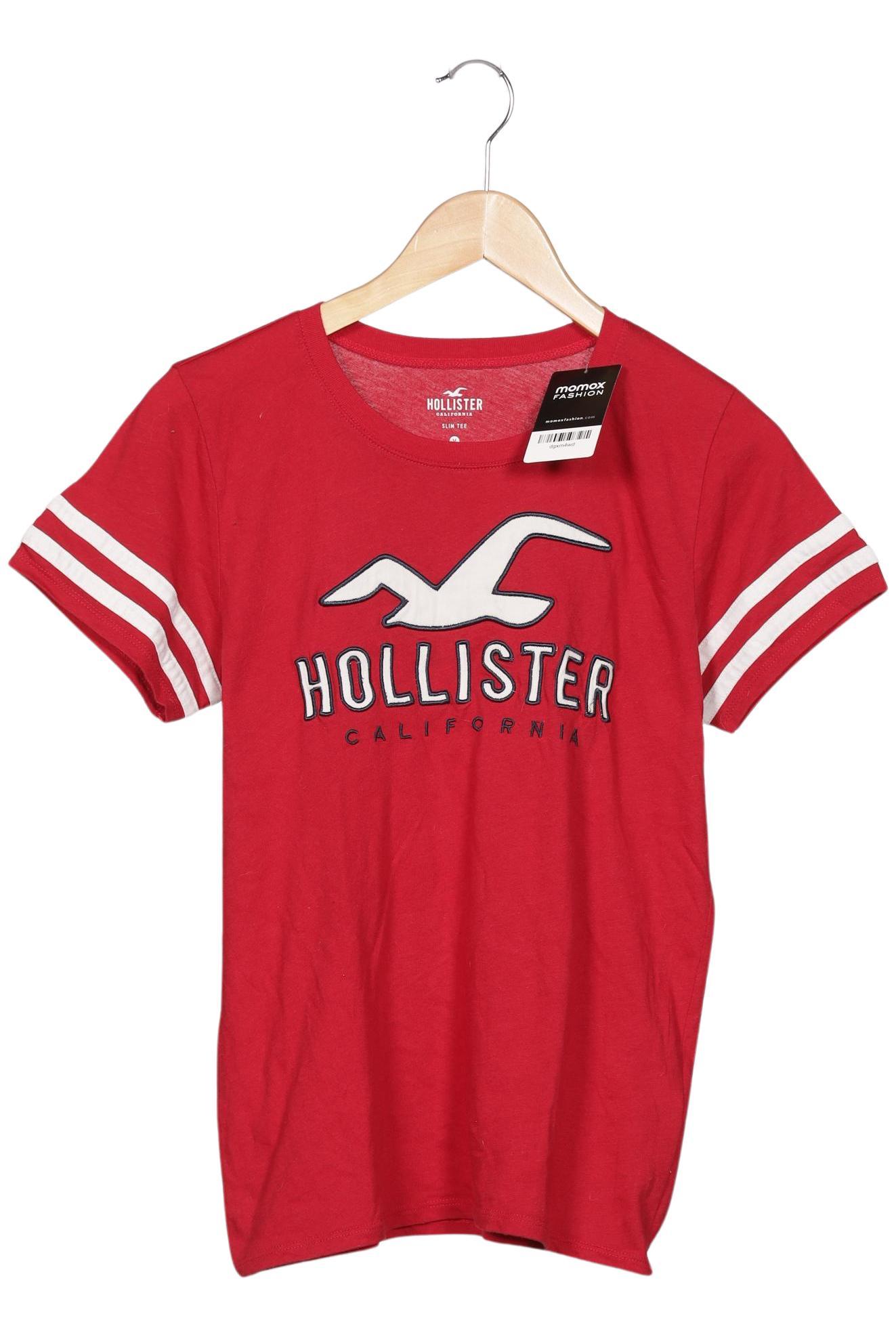 

Hollister Damen T-Shirt, bordeaux, Gr. 38