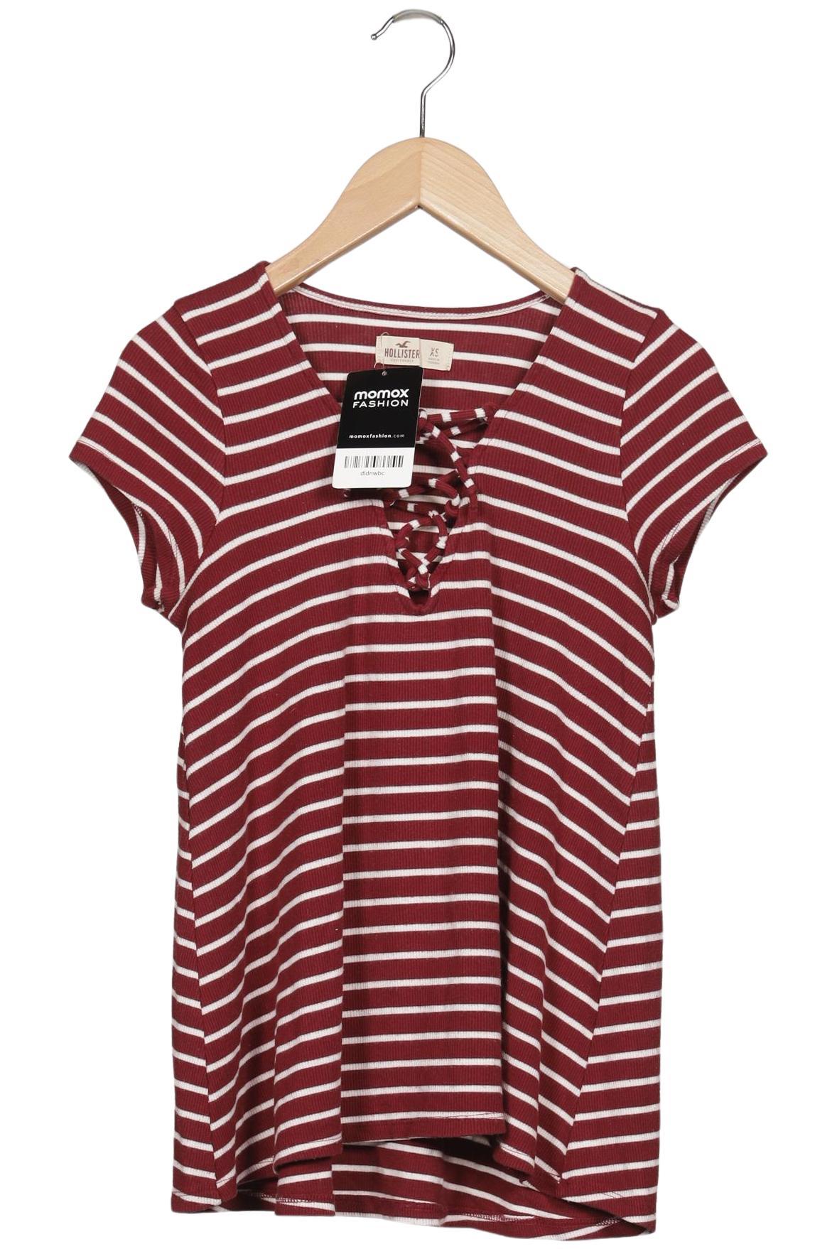 

Hollister Damen T-Shirt, bordeaux, Gr. 34