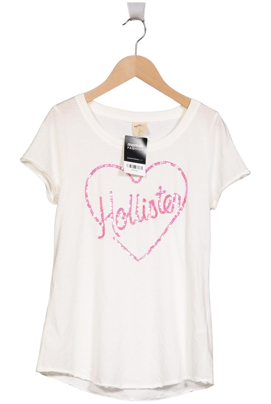 

Hollister Damen T-Shirt, cremeweiß, Gr. 36