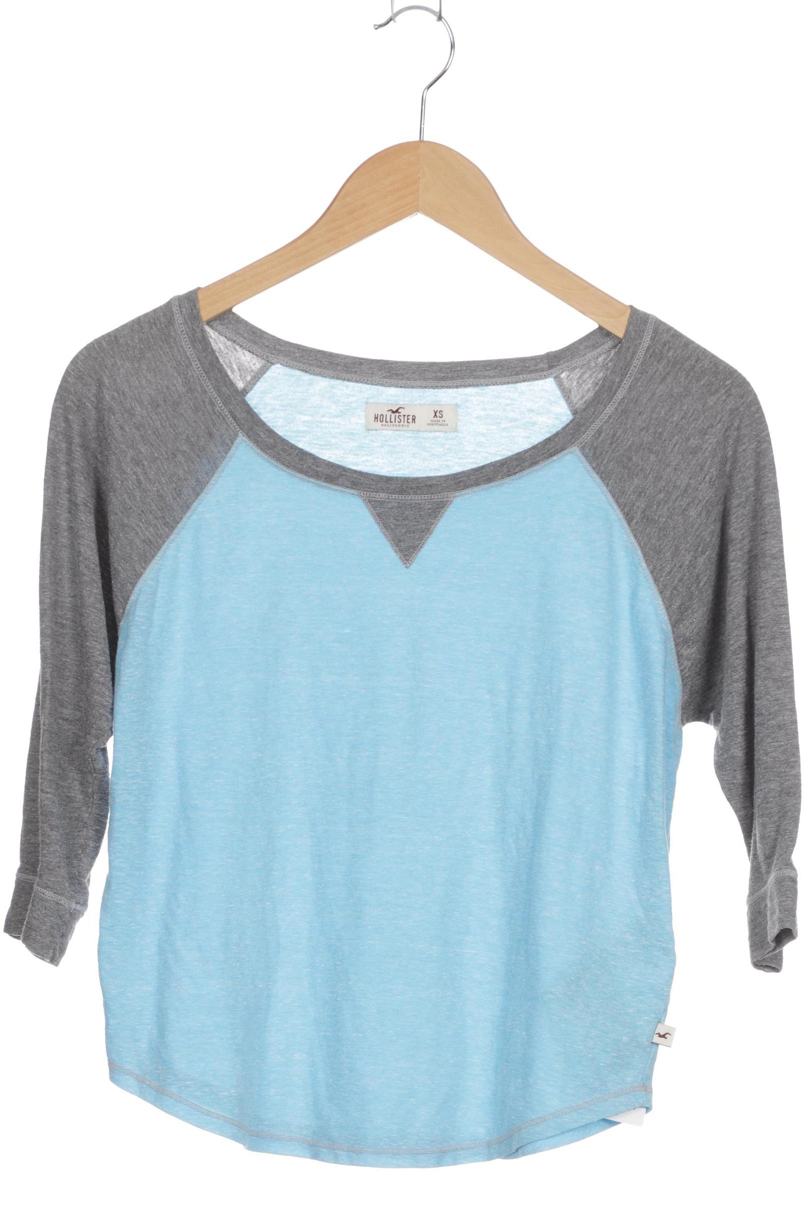 

Hollister Damen T-Shirt, blau, Gr. 34
