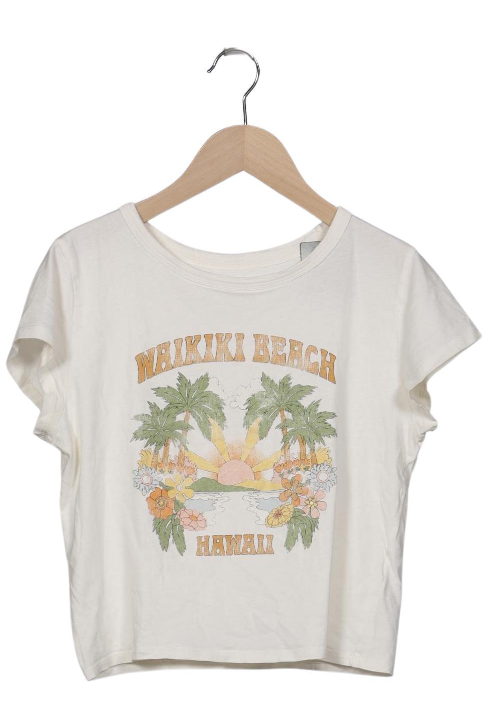 

Hollister Damen T-Shirt, cremeweiß, Gr. 38