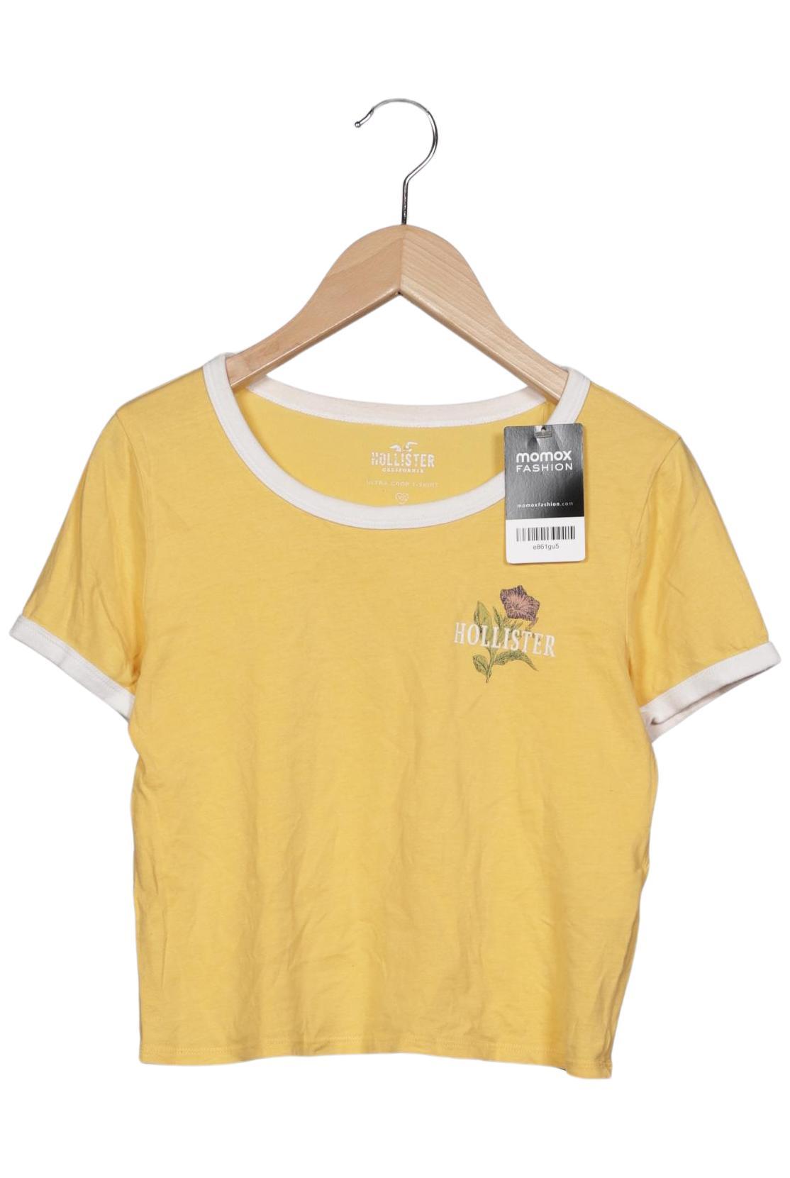 

Hollister Damen T-Shirt, gelb, Gr. 34