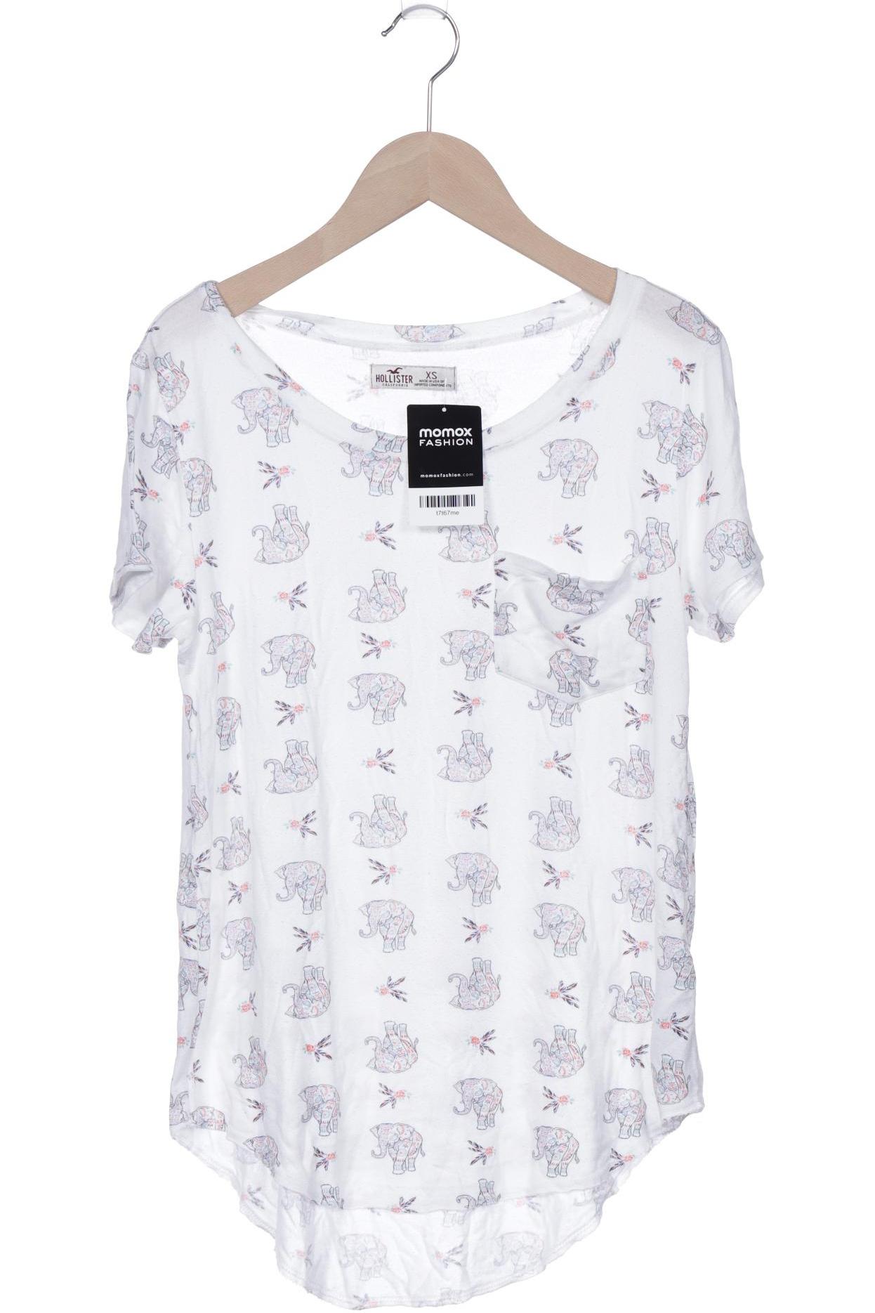 

Hollister Damen T-Shirt, weiß, Gr. 34