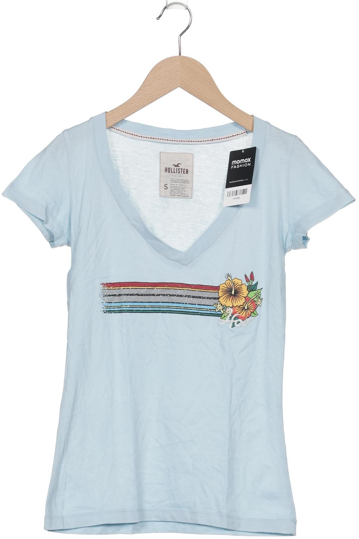 

Hollister Damen T-Shirt, hellblau, Gr. 36