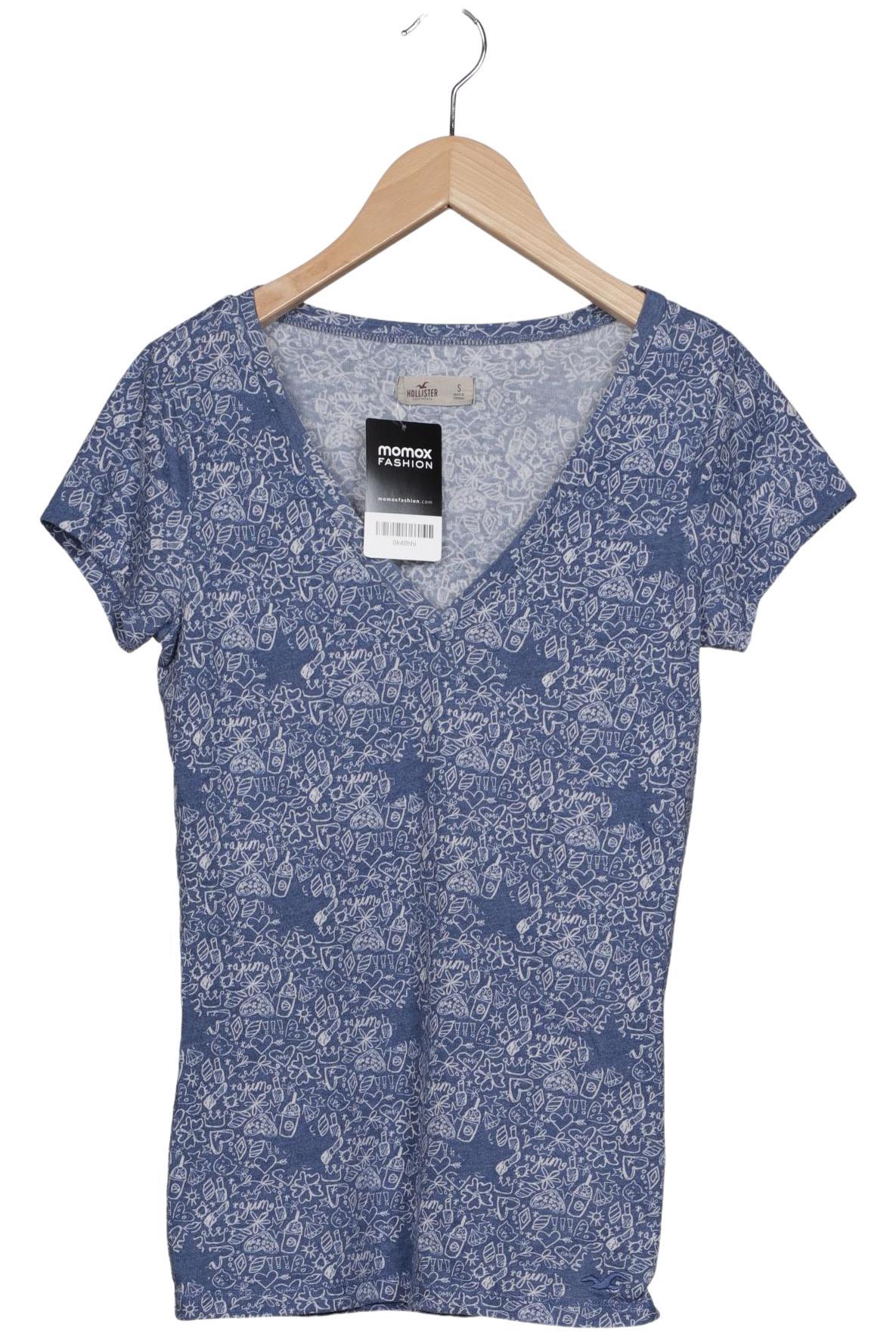 

Hollister Damen T-Shirt, blau, Gr. 36