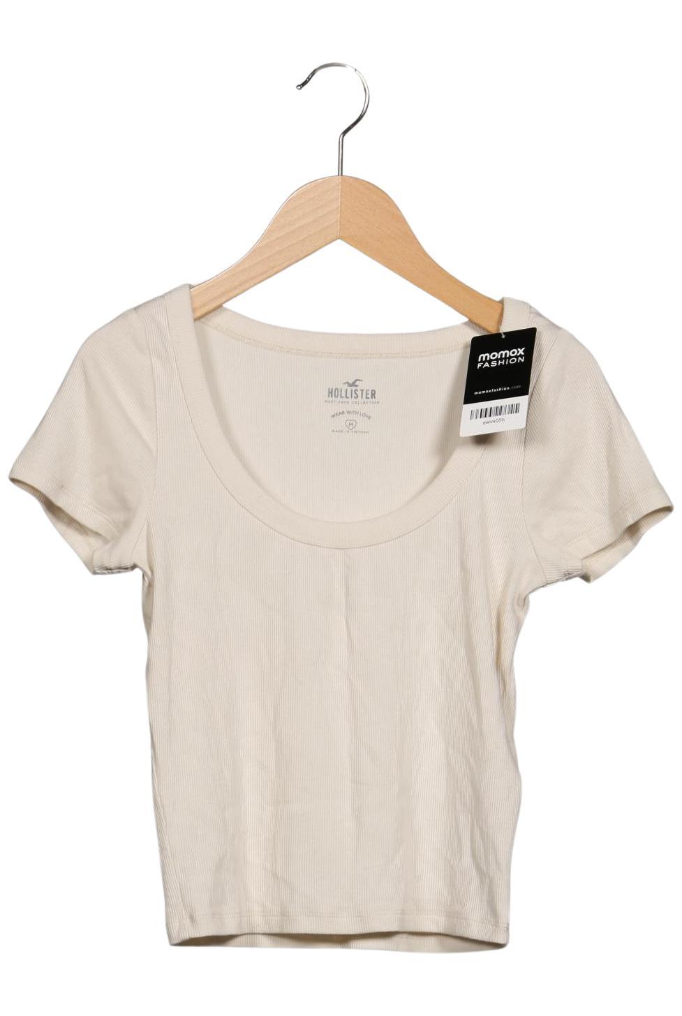 

Hollister Damen T-Shirt, cremeweiß, Gr. 38