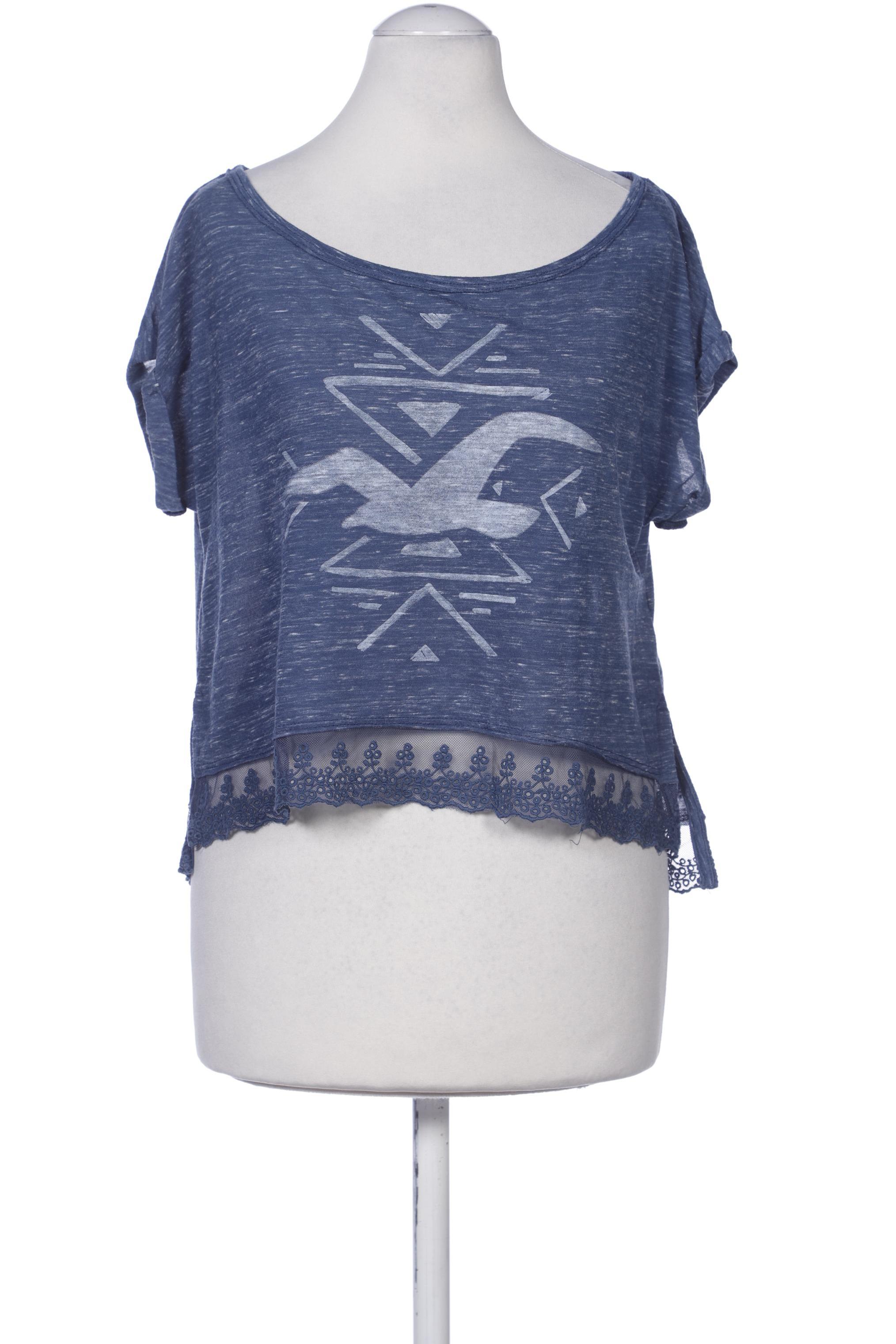 

Hollister Damen T-Shirt, blau, Gr. 36