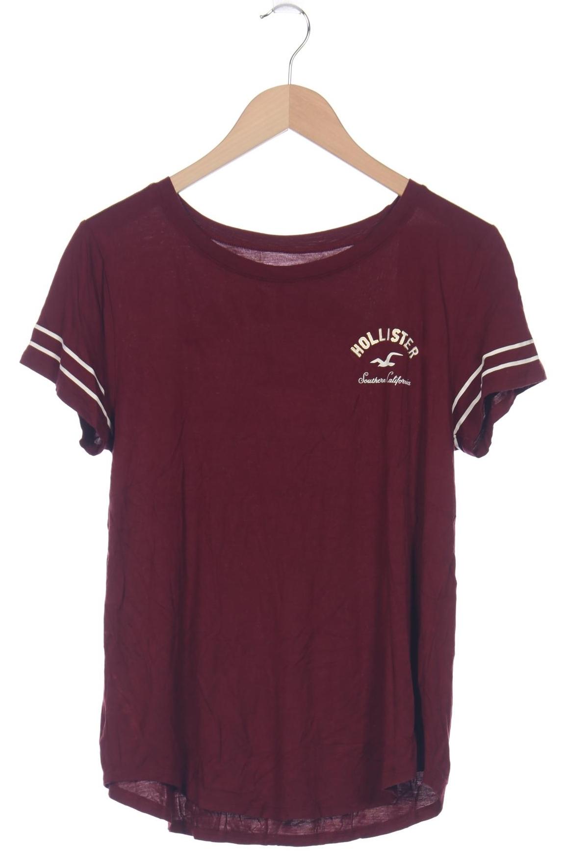 

Hollister Damen T-Shirt, bordeaux, Gr. 38
