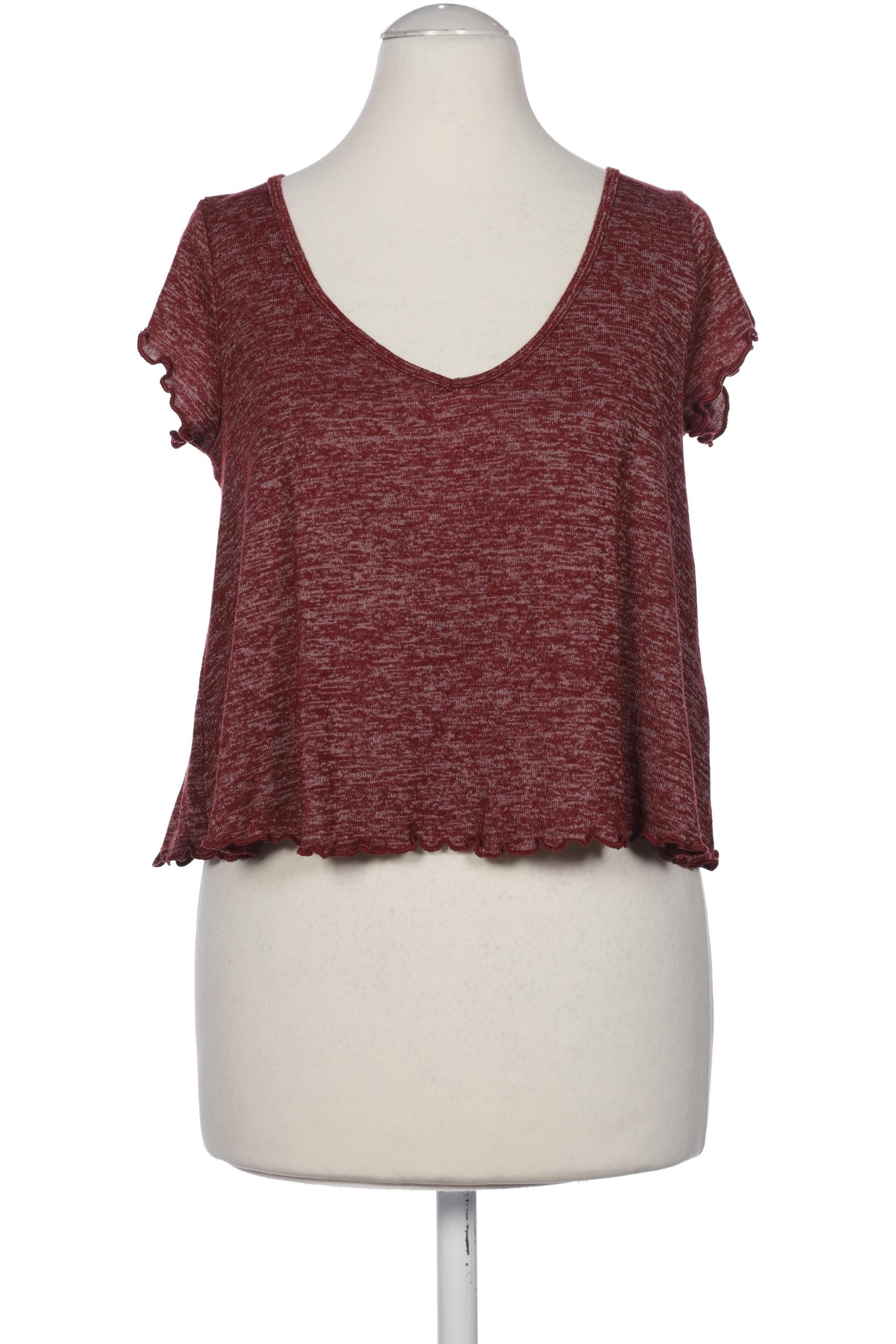 

Hollister Damen T-Shirt, bordeaux, Gr. 36