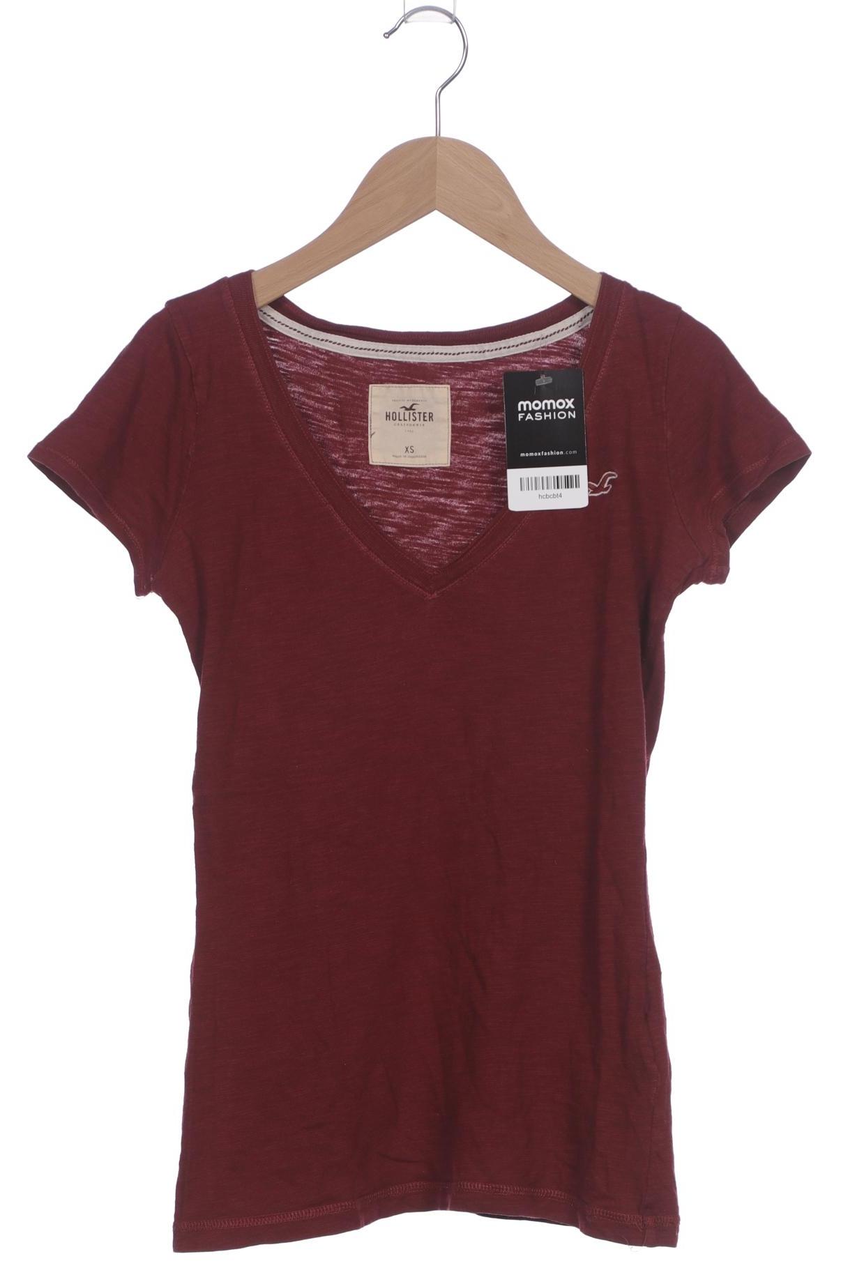 

Hollister Damen T-Shirt, bordeaux, Gr. 34