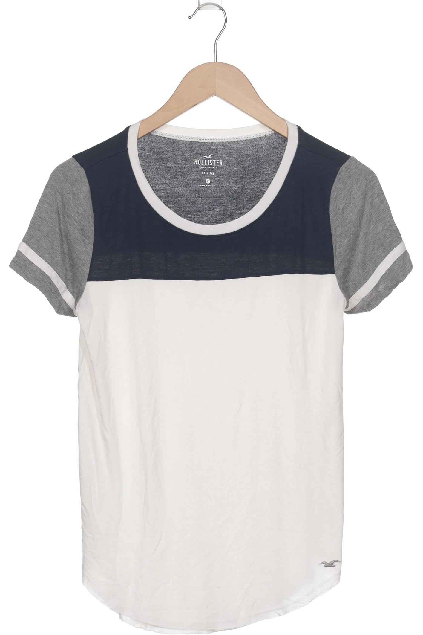

Hollister Damen T-Shirt, cremeweiß, Gr. 34