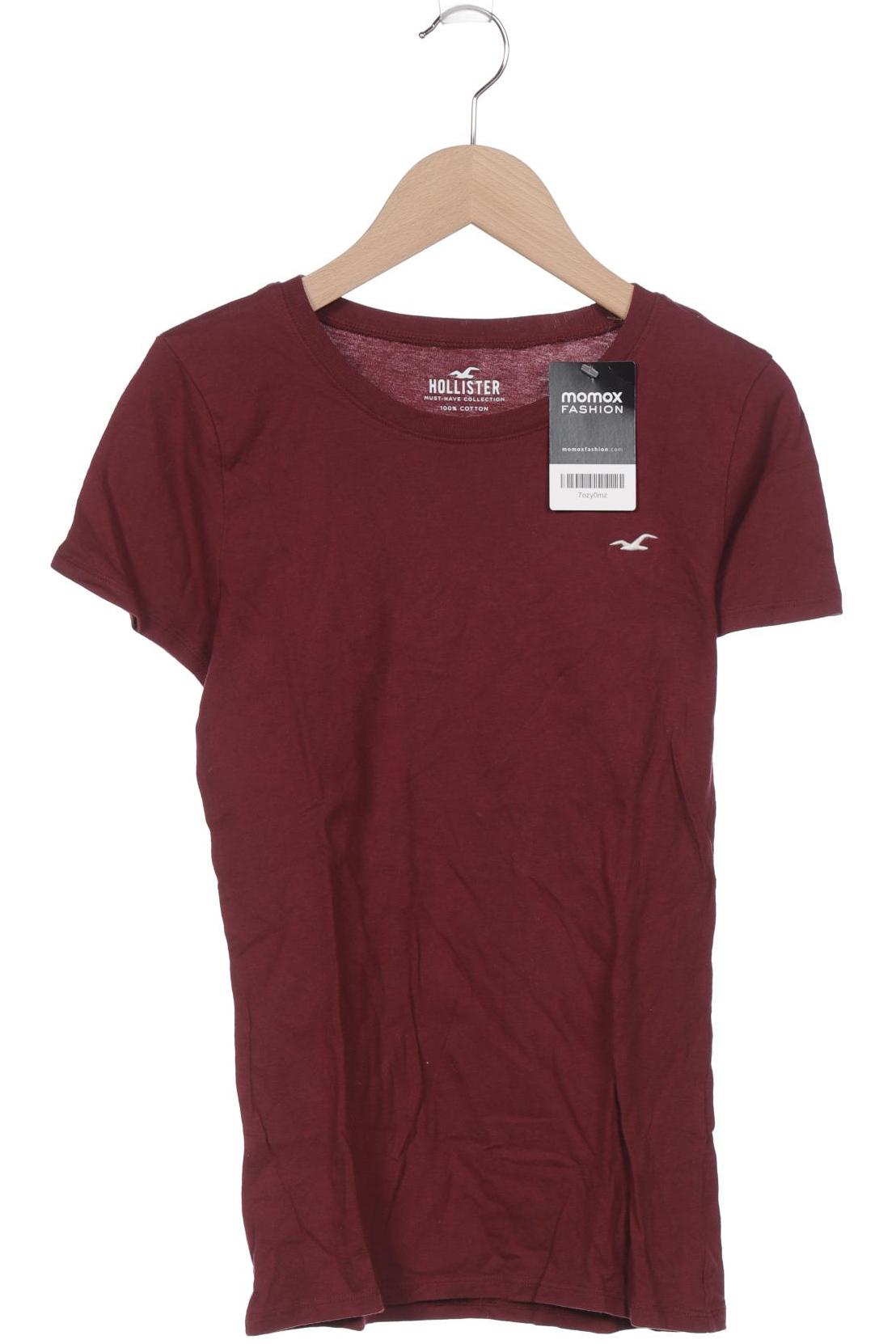 

Hollister Damen T-Shirt, bordeaux, Gr. 36