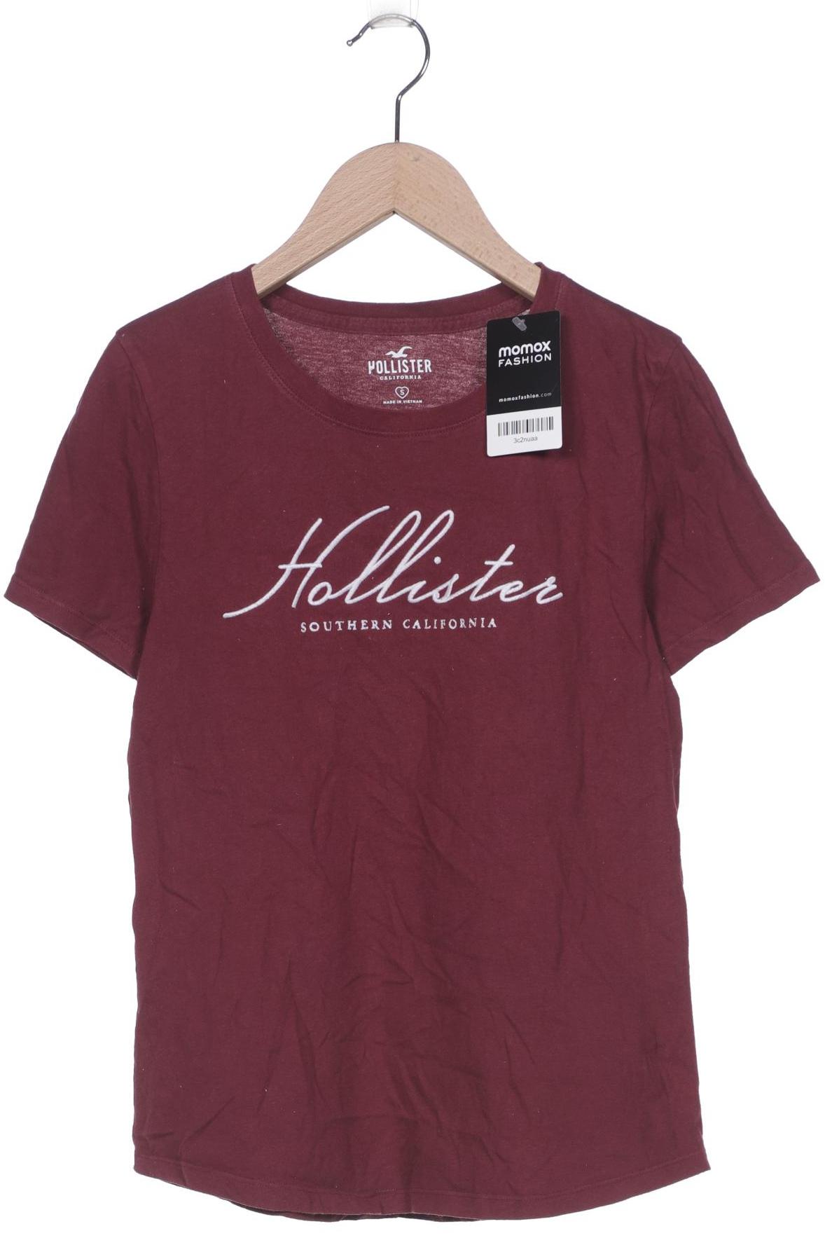 

Hollister Damen T-Shirt, bordeaux, Gr. 36