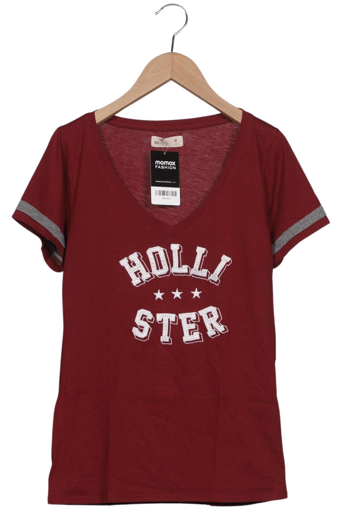 

Hollister Damen T-Shirt, bordeaux, Gr. 38