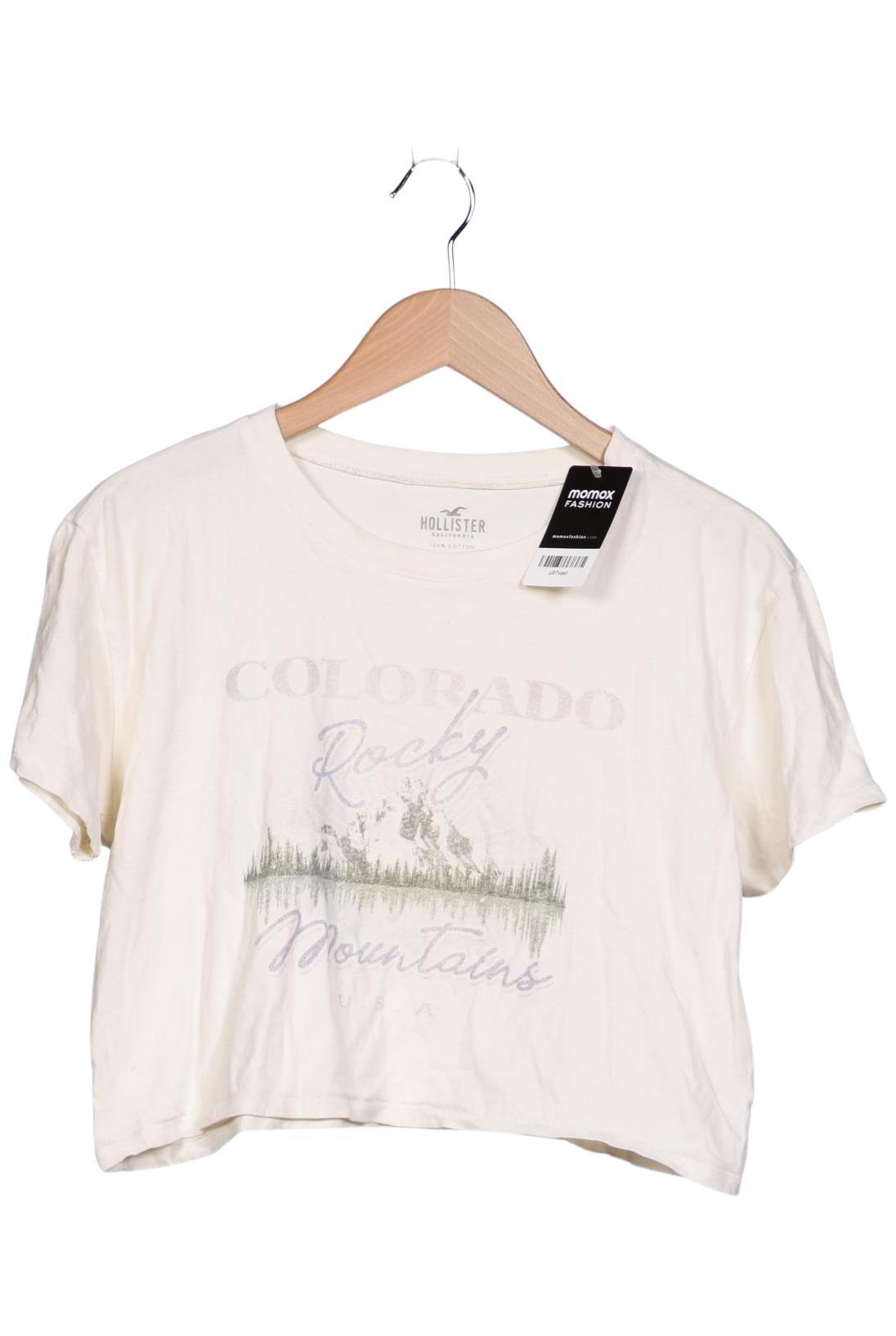 

Hollister Damen T-Shirt, cremeweiß, Gr. 38