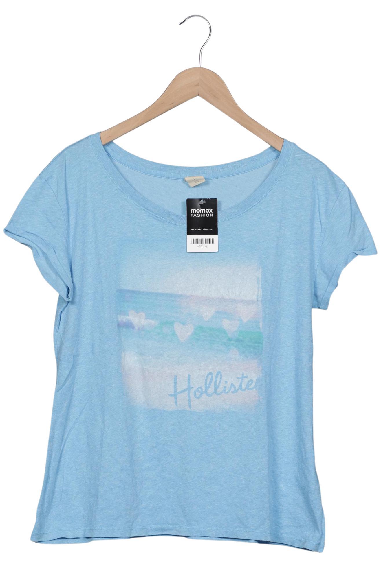 

Hollister Damen T-Shirt, blau, Gr. 42
