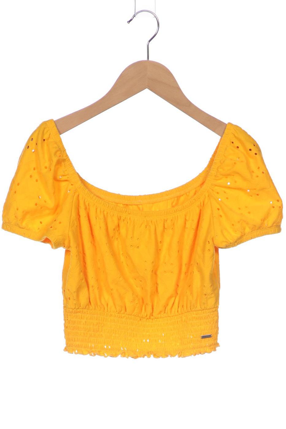 

Hollister Damen T-Shirt, gelb, Gr. 34
