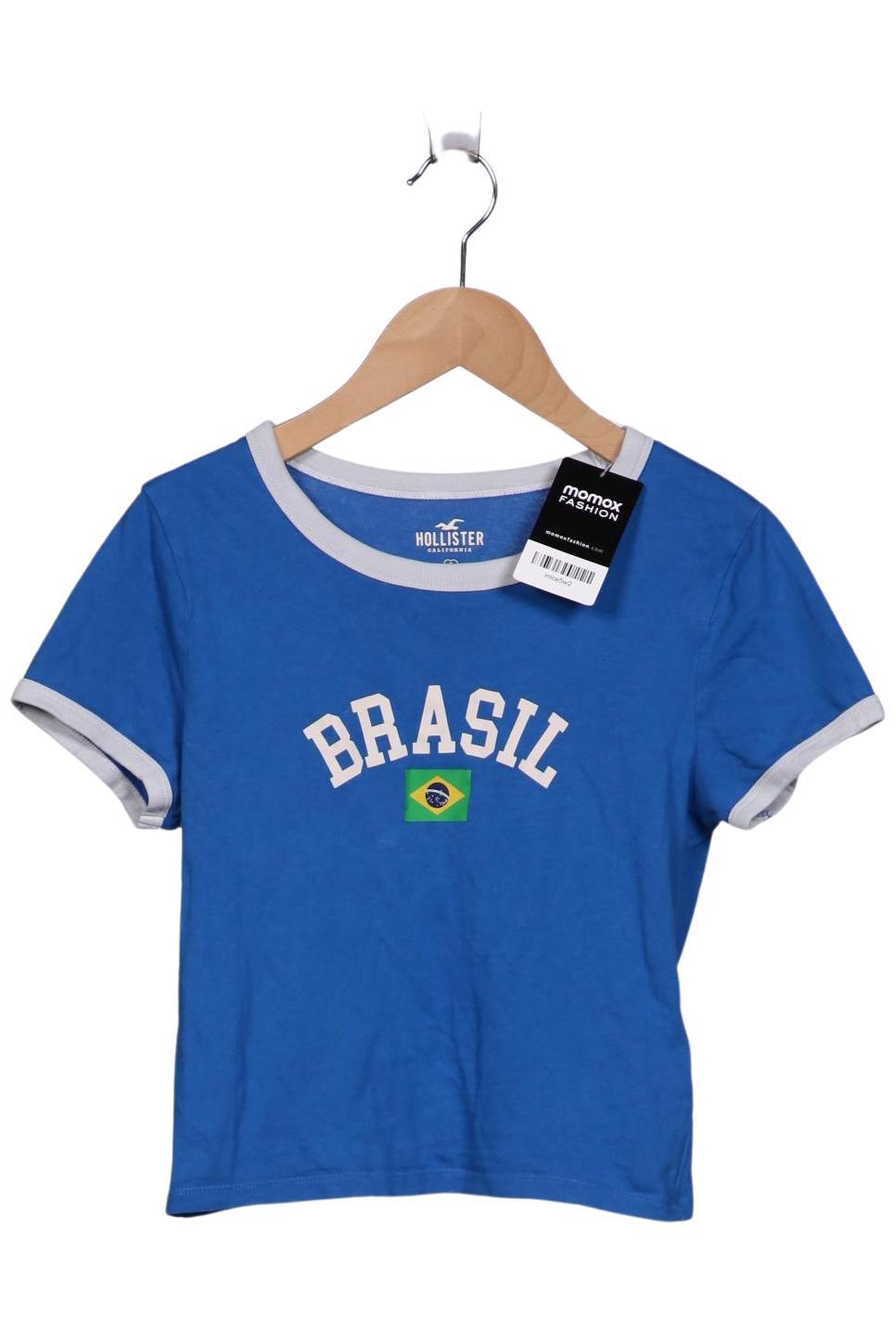

Hollister Damen T-Shirt, blau, Gr. 36