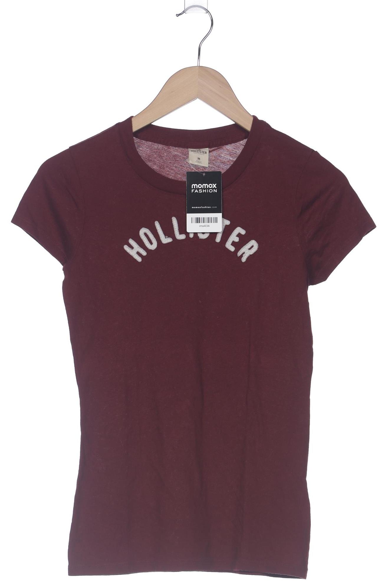 

Hollister Damen T-Shirt, bordeaux, Gr. 38