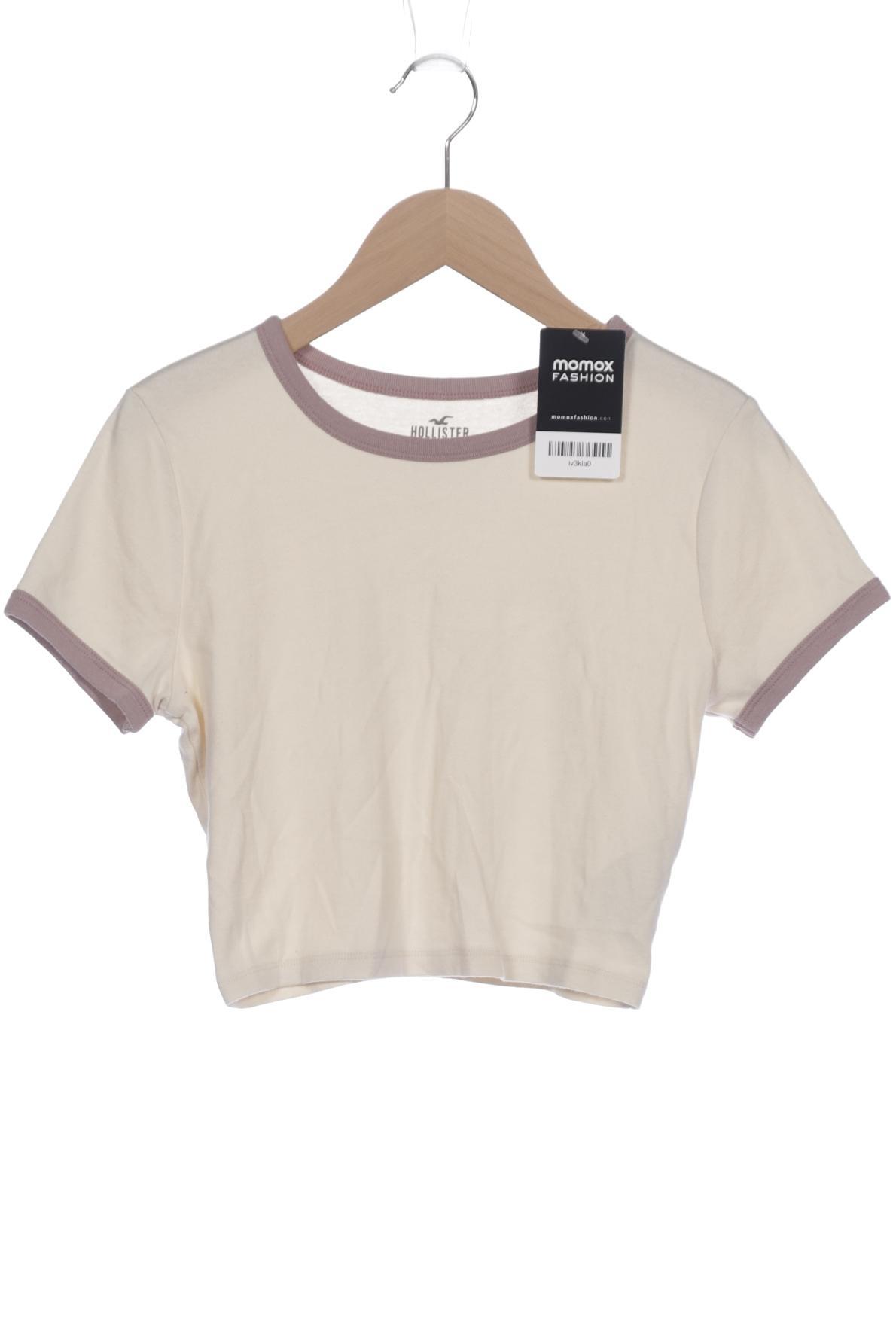 

Hollister Damen T-Shirt, cremeweiß, Gr. 36