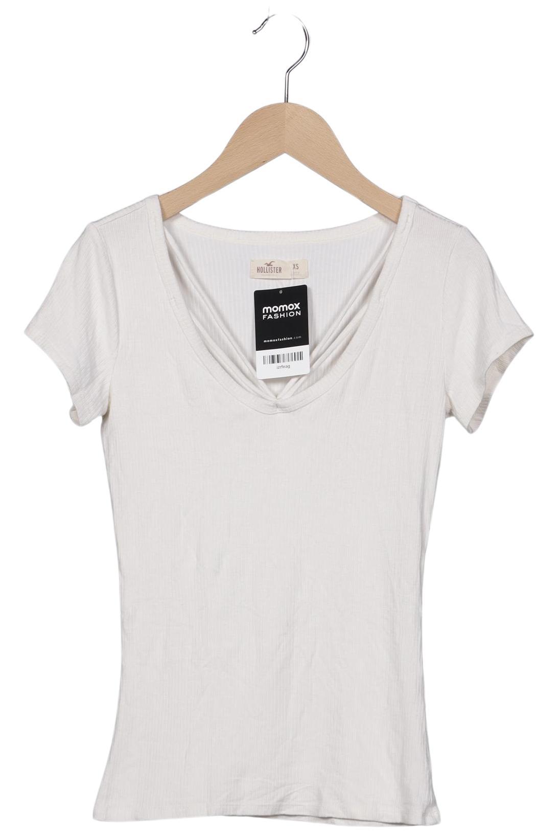 

Hollister Damen T-Shirt, cremeweiß, Gr. 34