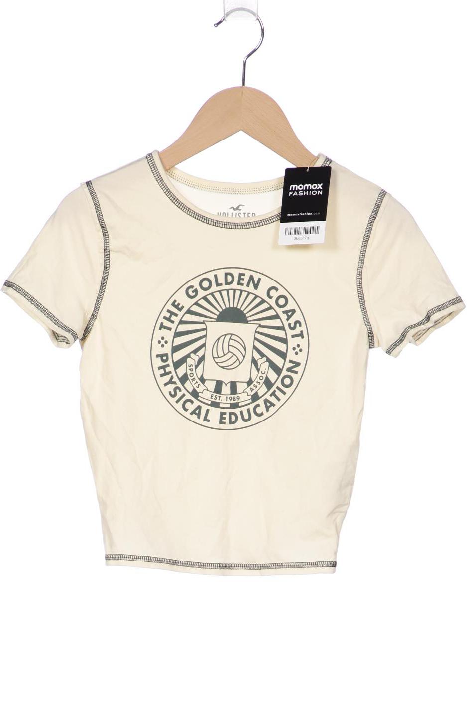 

Hollister Damen T-Shirt, cremeweiß, Gr. 34