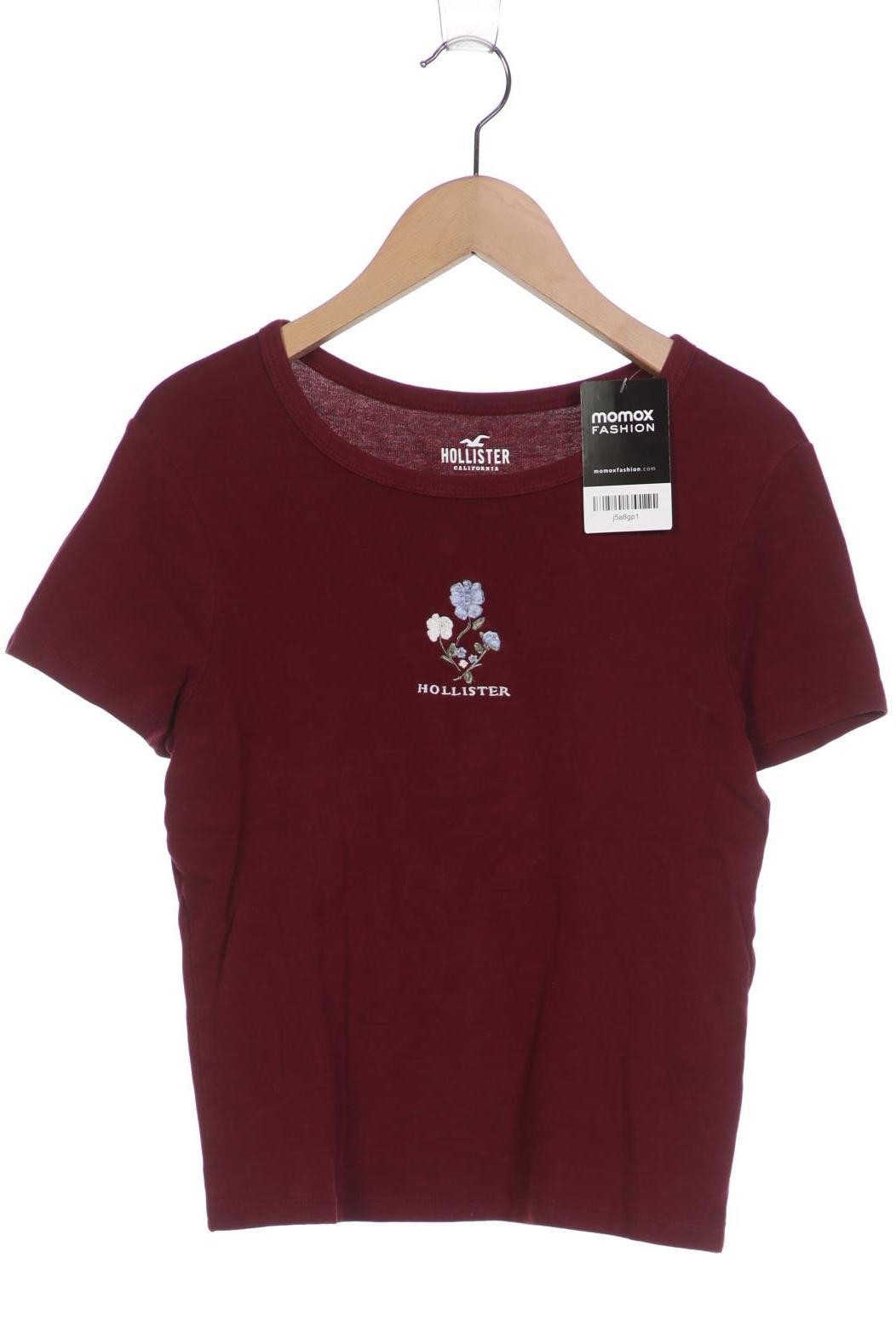

Hollister Damen T-Shirt, bordeaux, Gr. 36