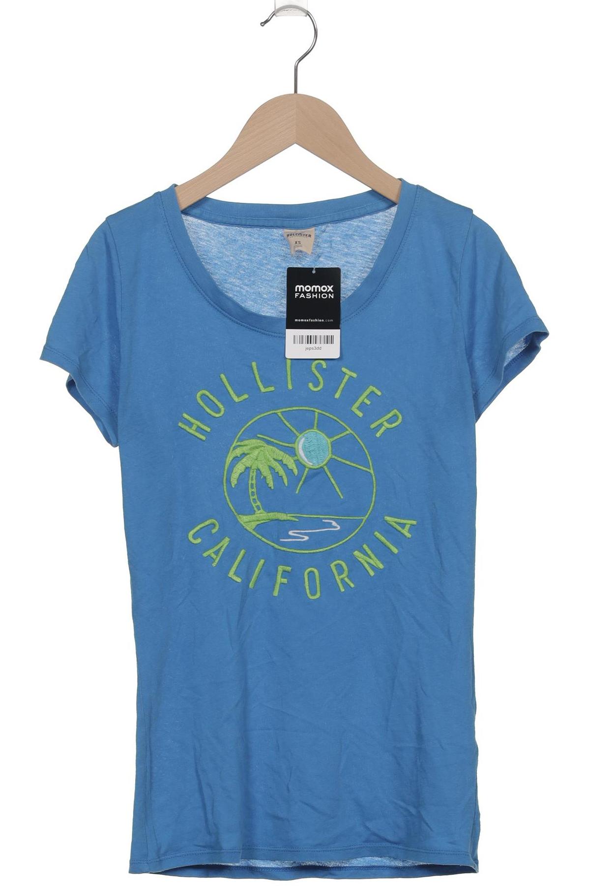 

Hollister Damen T-Shirt, blau, Gr. 34