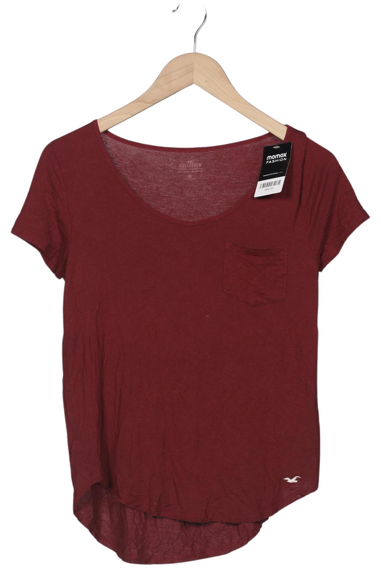 

Hollister Damen T-Shirt, bordeaux, Gr. 34