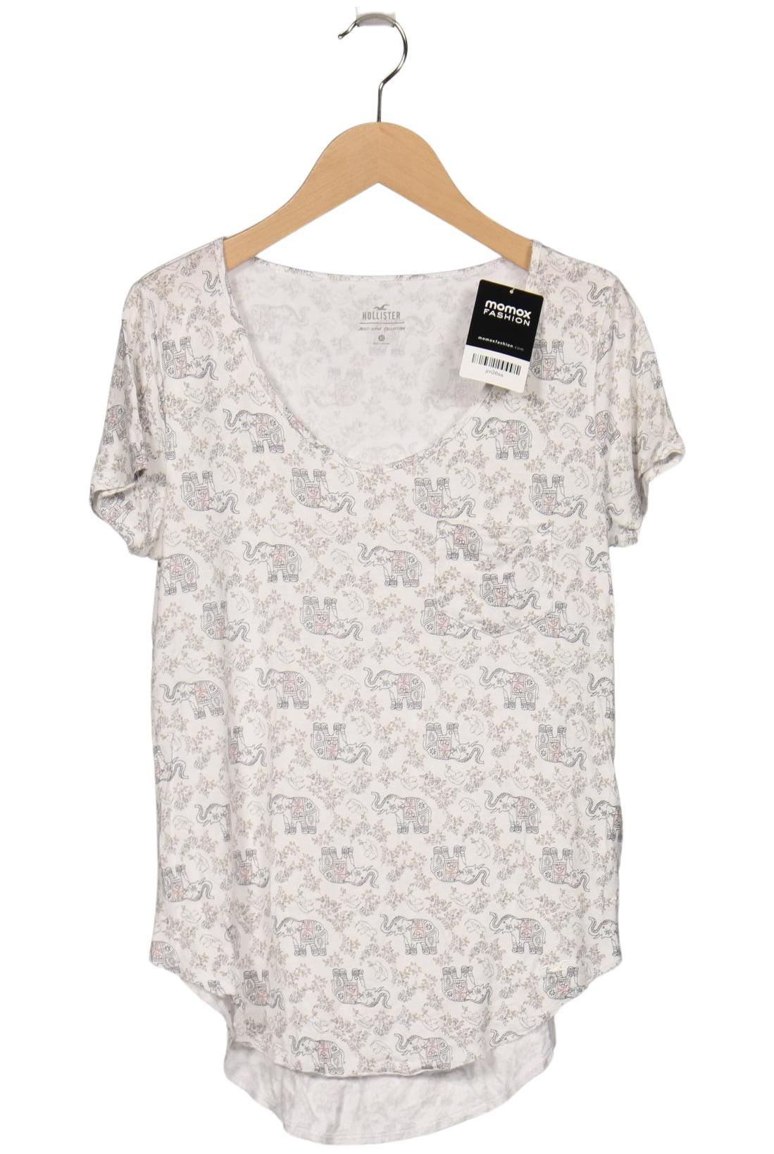 

Hollister Damen T-Shirt, weiß, Gr. 34