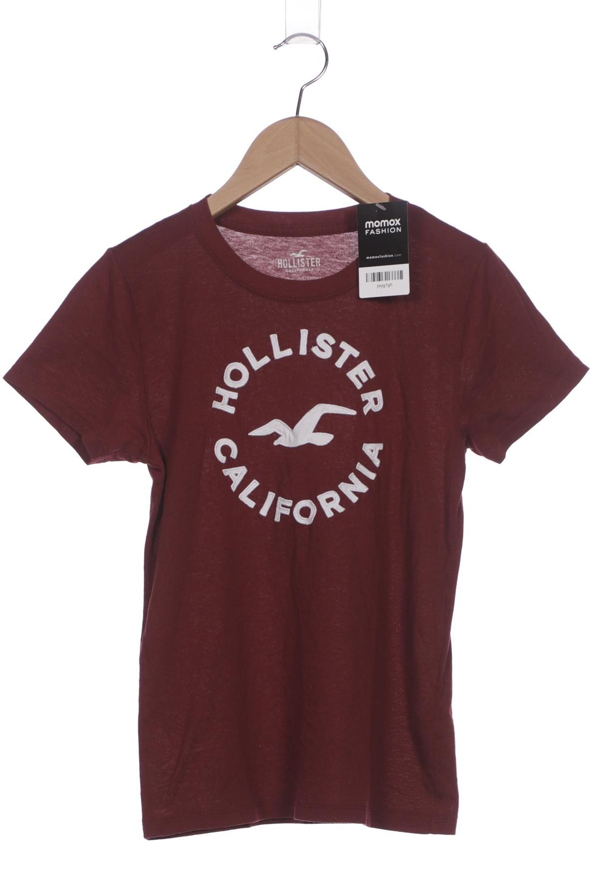 

Hollister Damen T-Shirt, bordeaux, Gr. 34