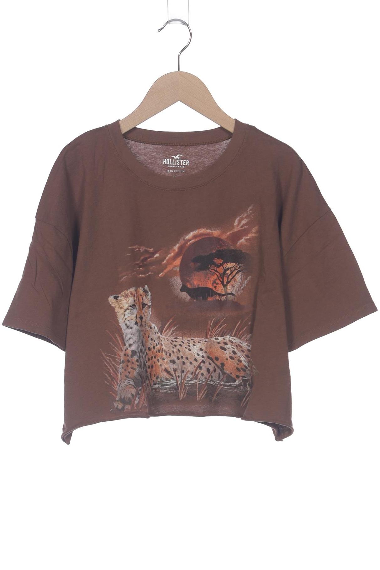 

Hollister Damen T-Shirt, braun, Gr. 38