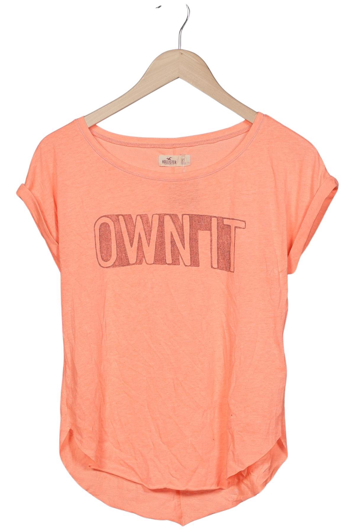 

Hollister Damen T-Shirt, orange, Gr. 34
