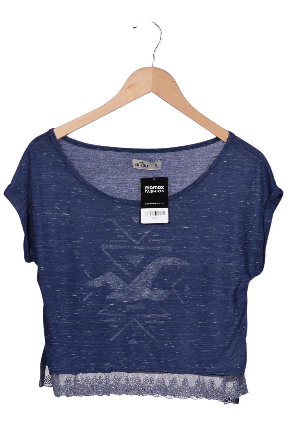 

Hollister Damen T-Shirt, blau, Gr. 36