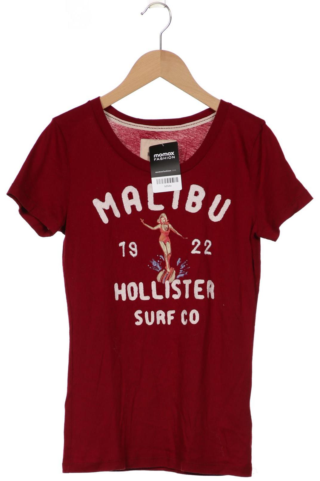 

Hollister Damen T-Shirt, bordeaux, Gr. 38