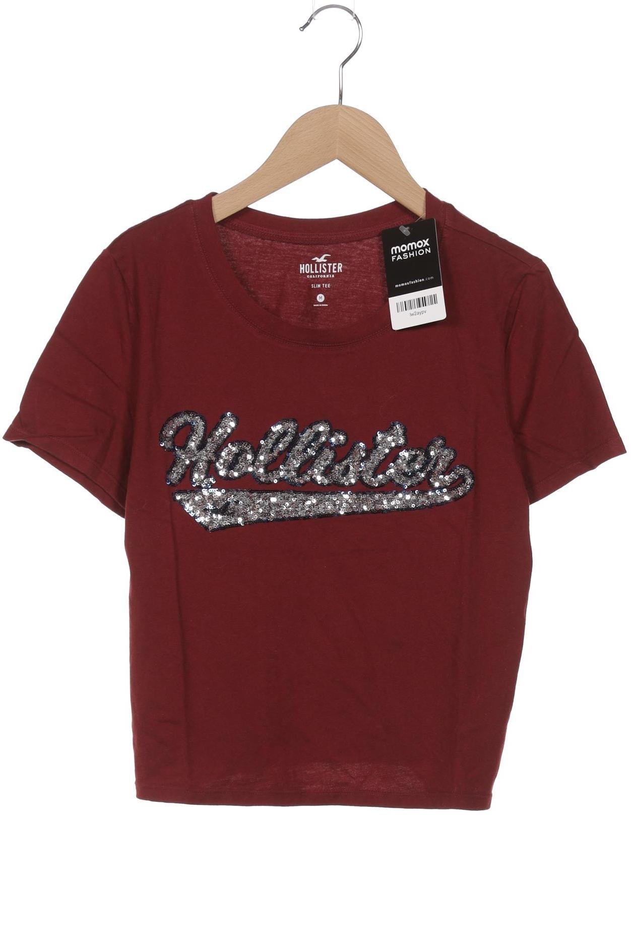 

Hollister Damen T-Shirt, bordeaux, Gr. 38