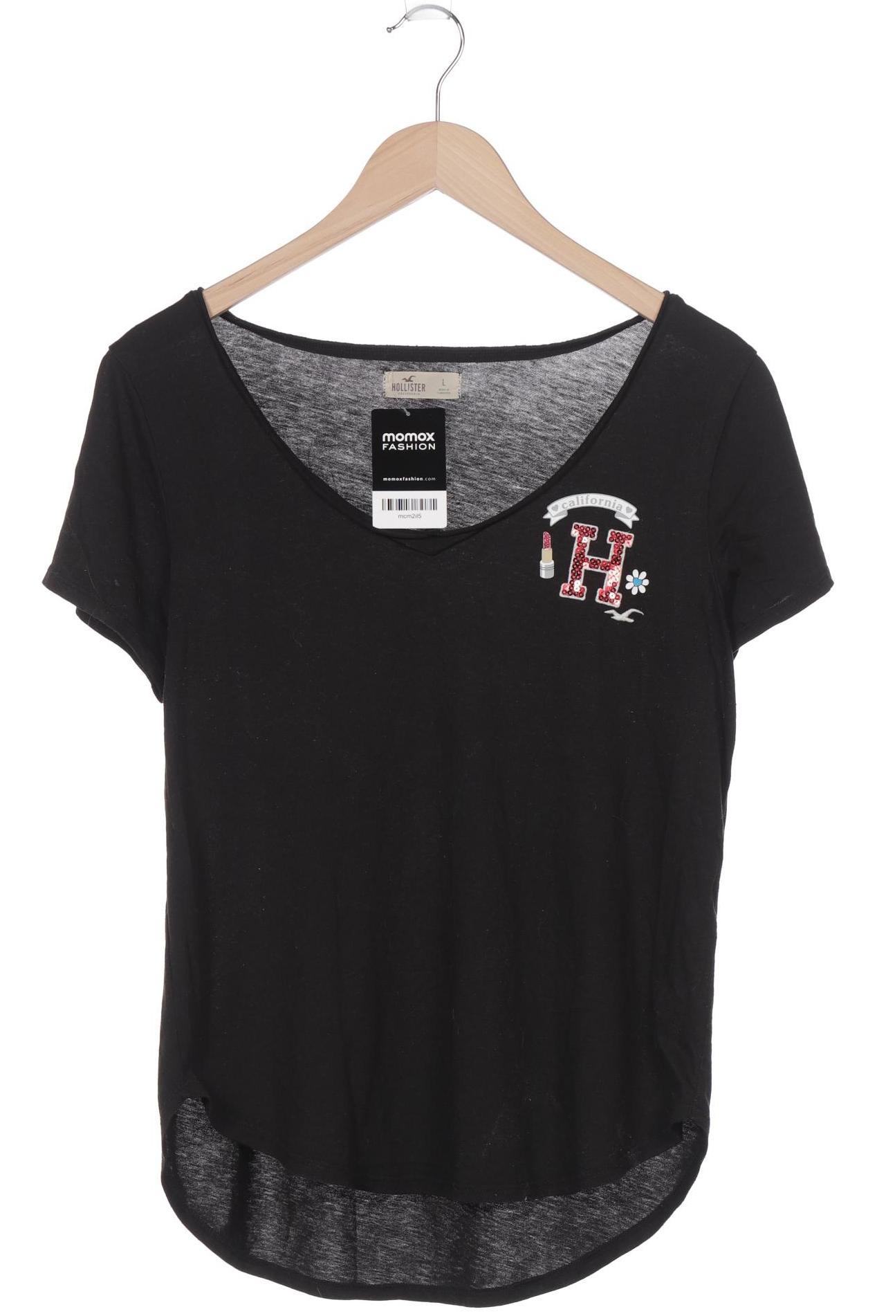 

Hollister Damen T-Shirt, schwarz