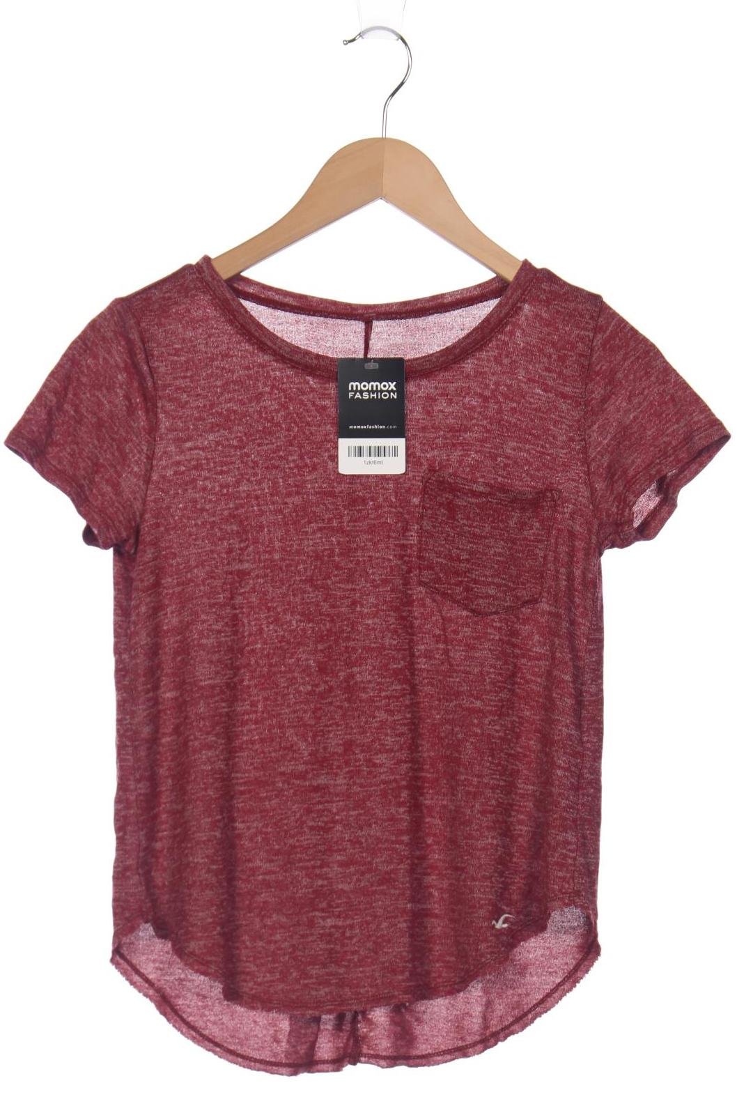 

Hollister Damen T-Shirt, bordeaux, Gr. 36