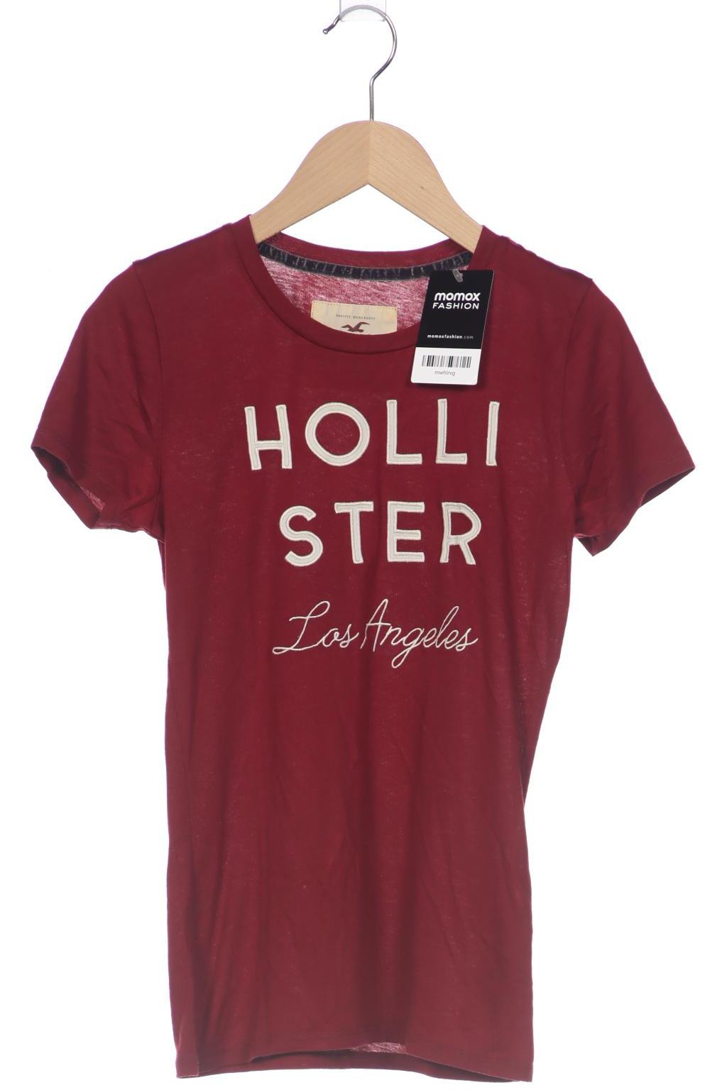 

Hollister Damen T-Shirt, bordeaux, Gr. 36