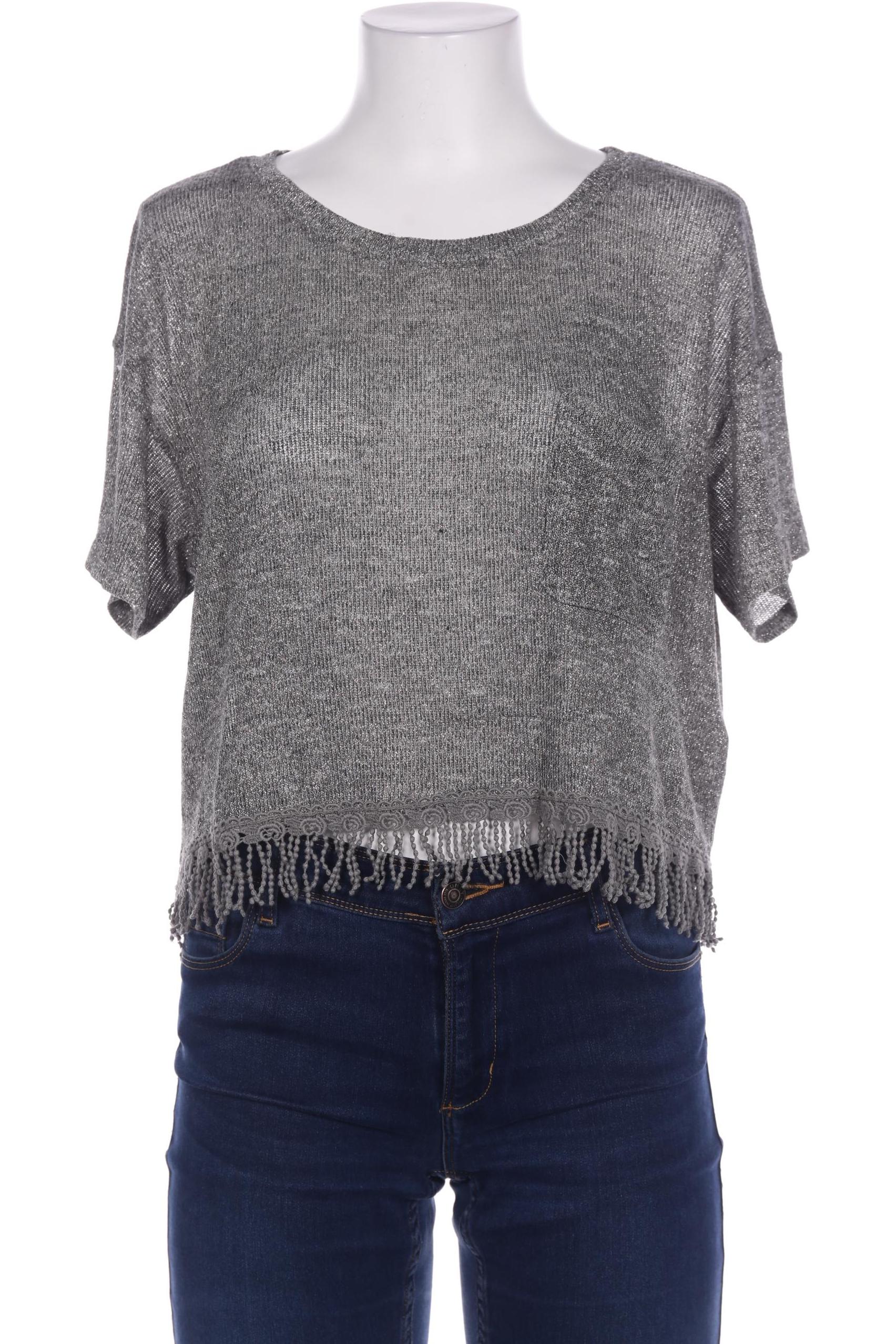 

Hollister Damen T-Shirt, silber, Gr. 42