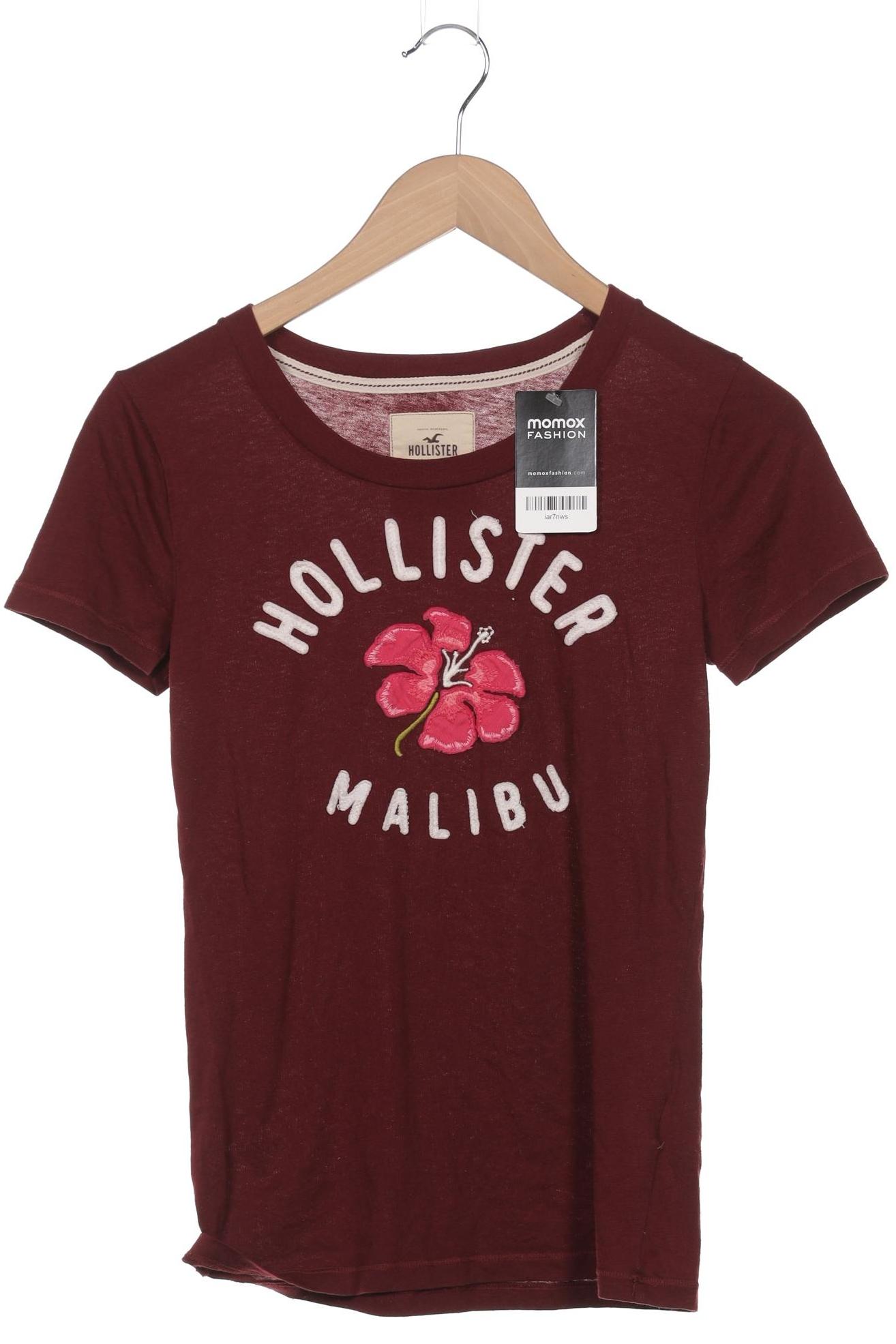 

Hollister Damen T-Shirt, bordeaux, Gr. 38