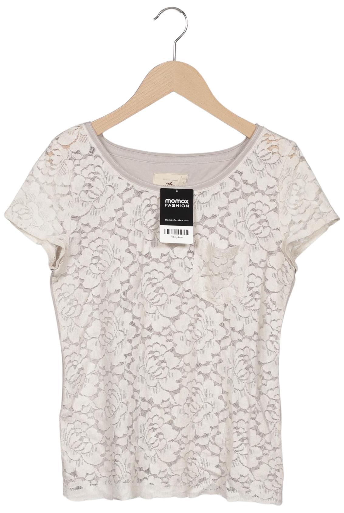 

Hollister Damen T-Shirt, weiß, Gr. 34