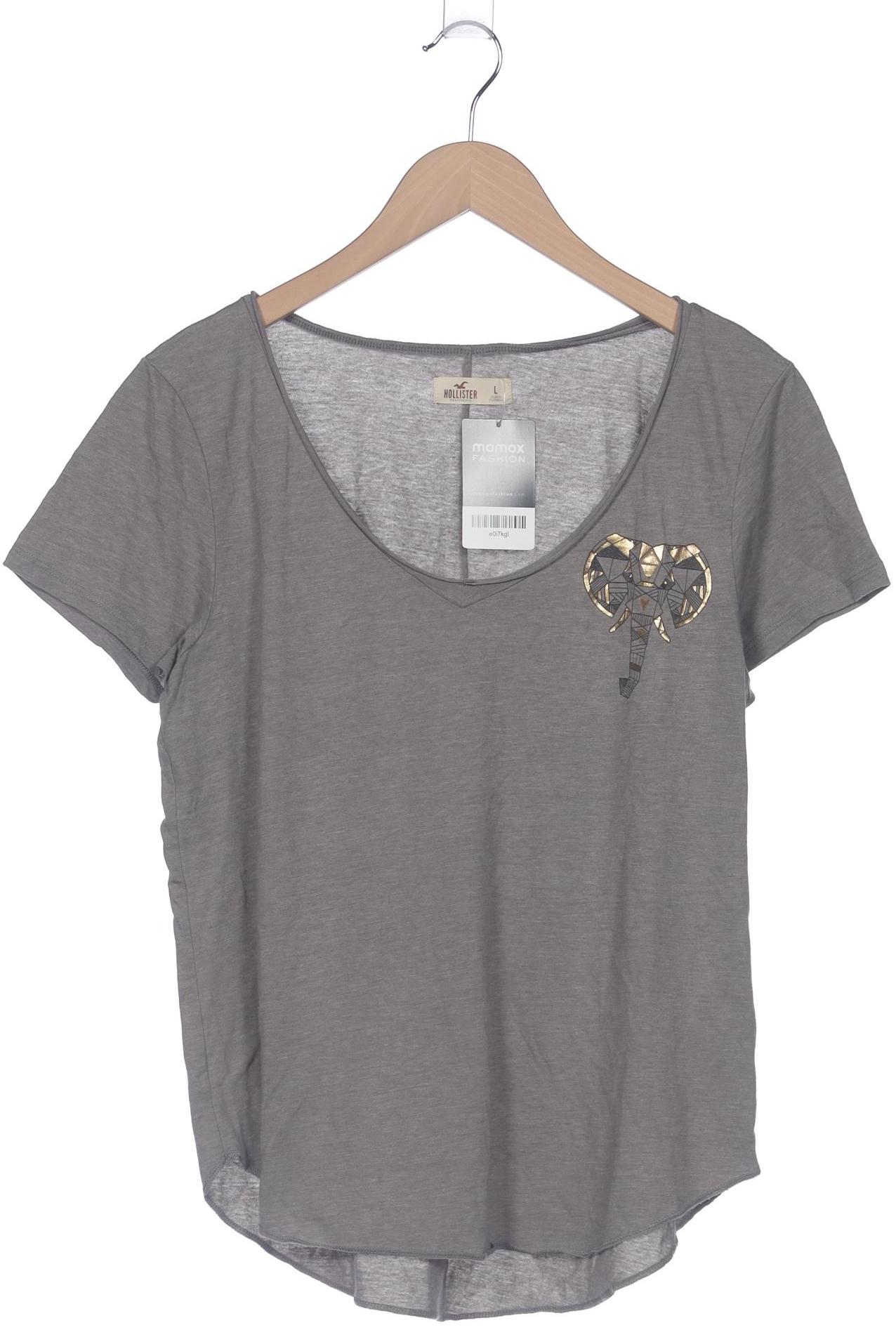 

Hollister Damen T-Shirt, grau, Gr. 42