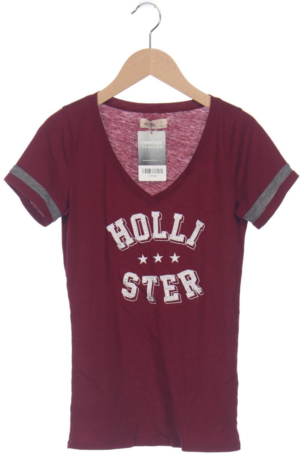 

Hollister Damen T-Shirt, bordeaux, Gr. 36