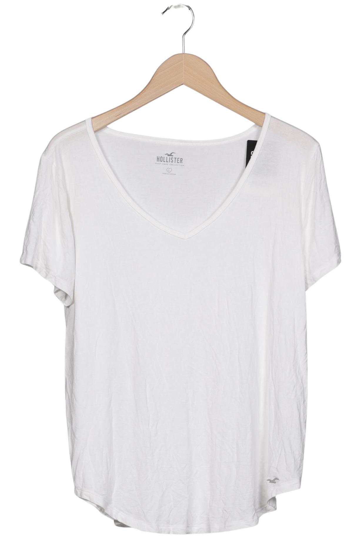 

Hollister Damen T-Shirt, weiß, Gr. 42