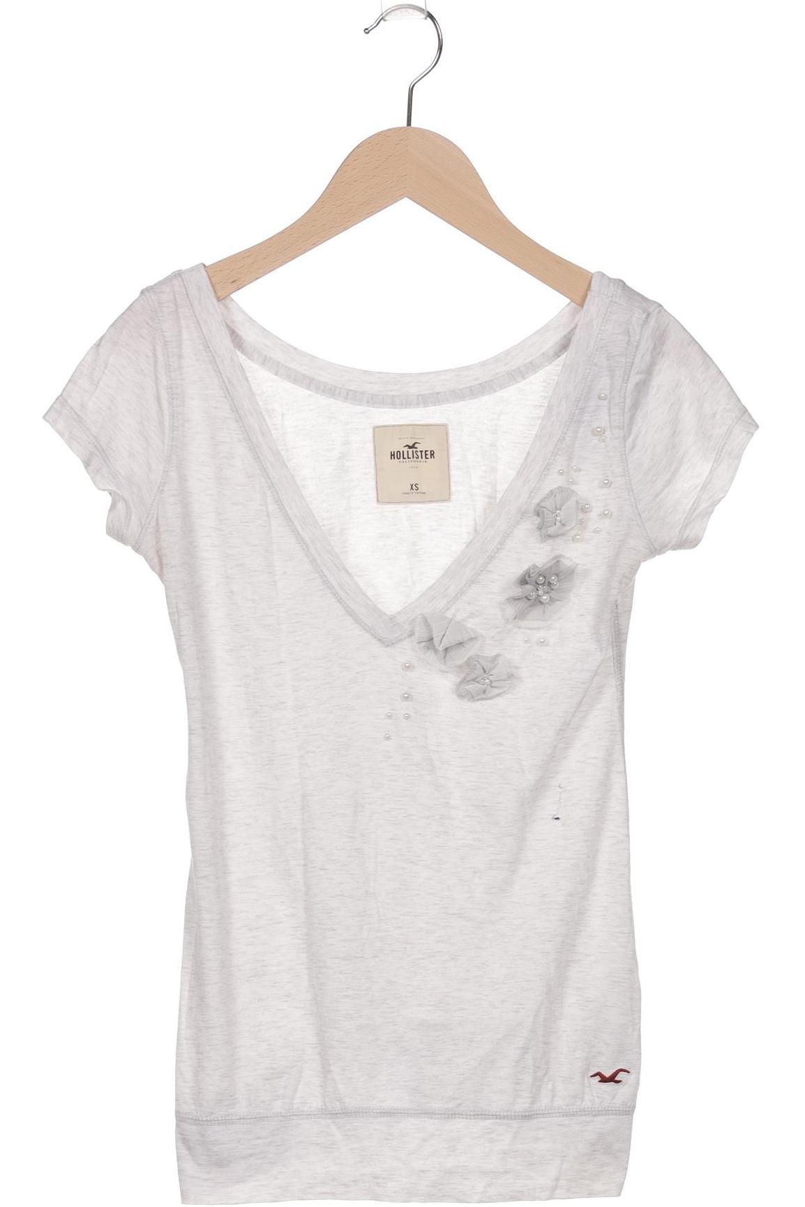 

Hollister Damen T-Shirt, weiß, Gr. 34