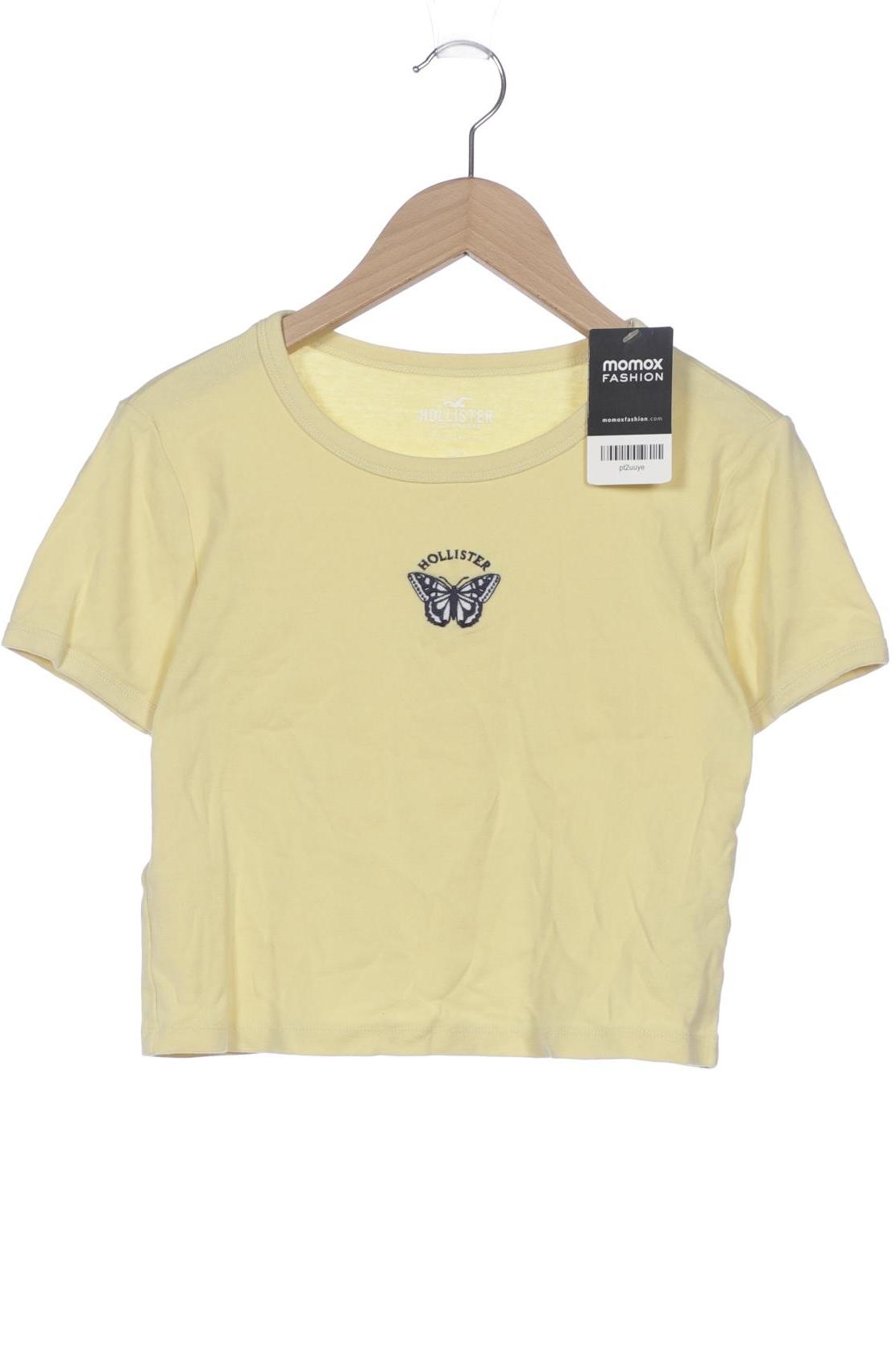 

Hollister Damen T-Shirt, cremeweiß, Gr. 34
